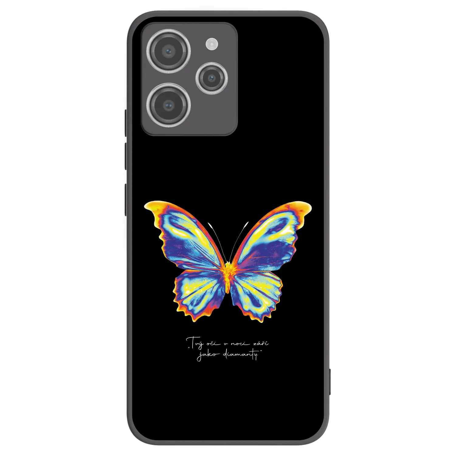 Picasee silikonový černý obal pro Xiaomi Redmi 12 4G - Diamanty Black