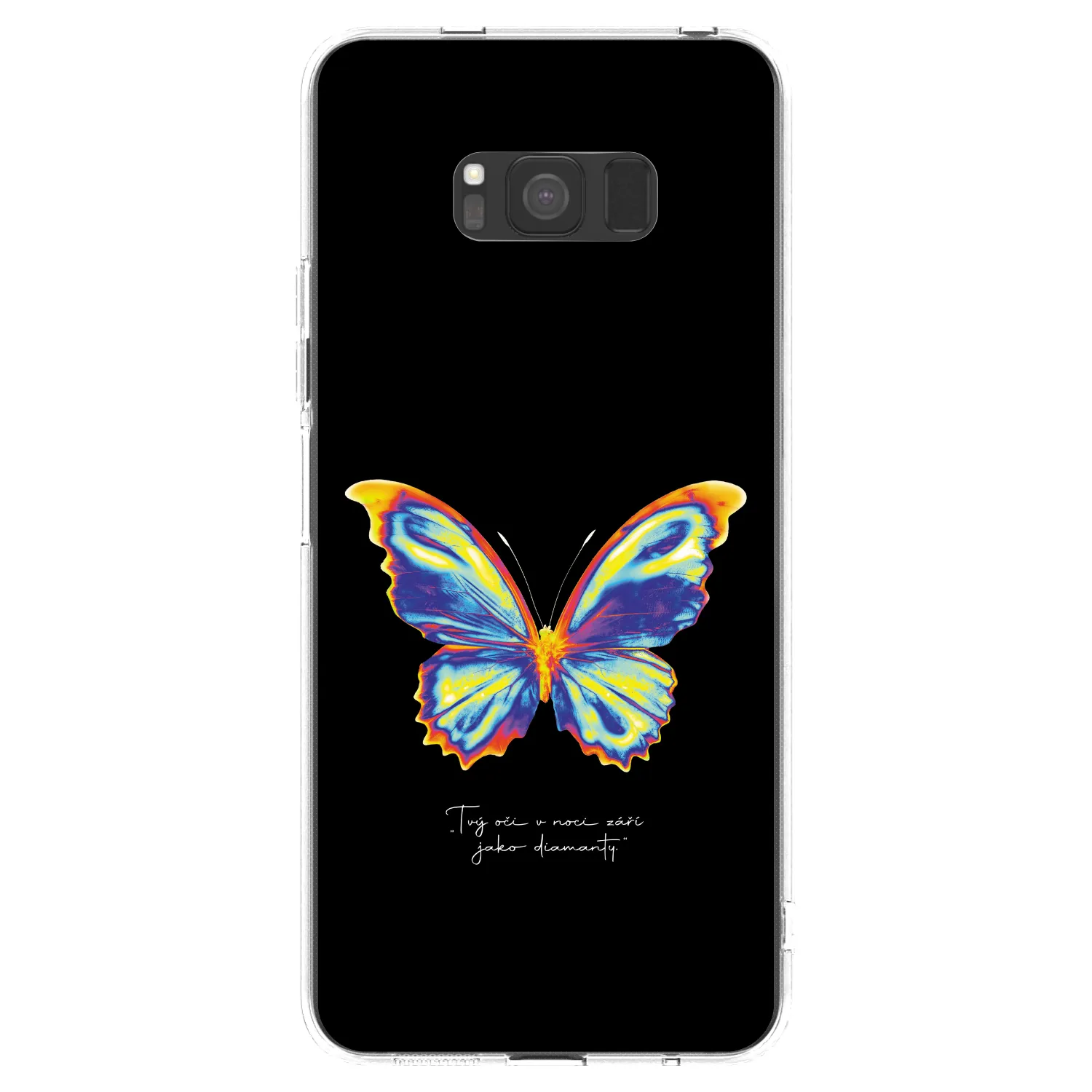 Picasee silikonový průhledný obal pro Samsung Galaxy S8 G950F - Diamanty Black