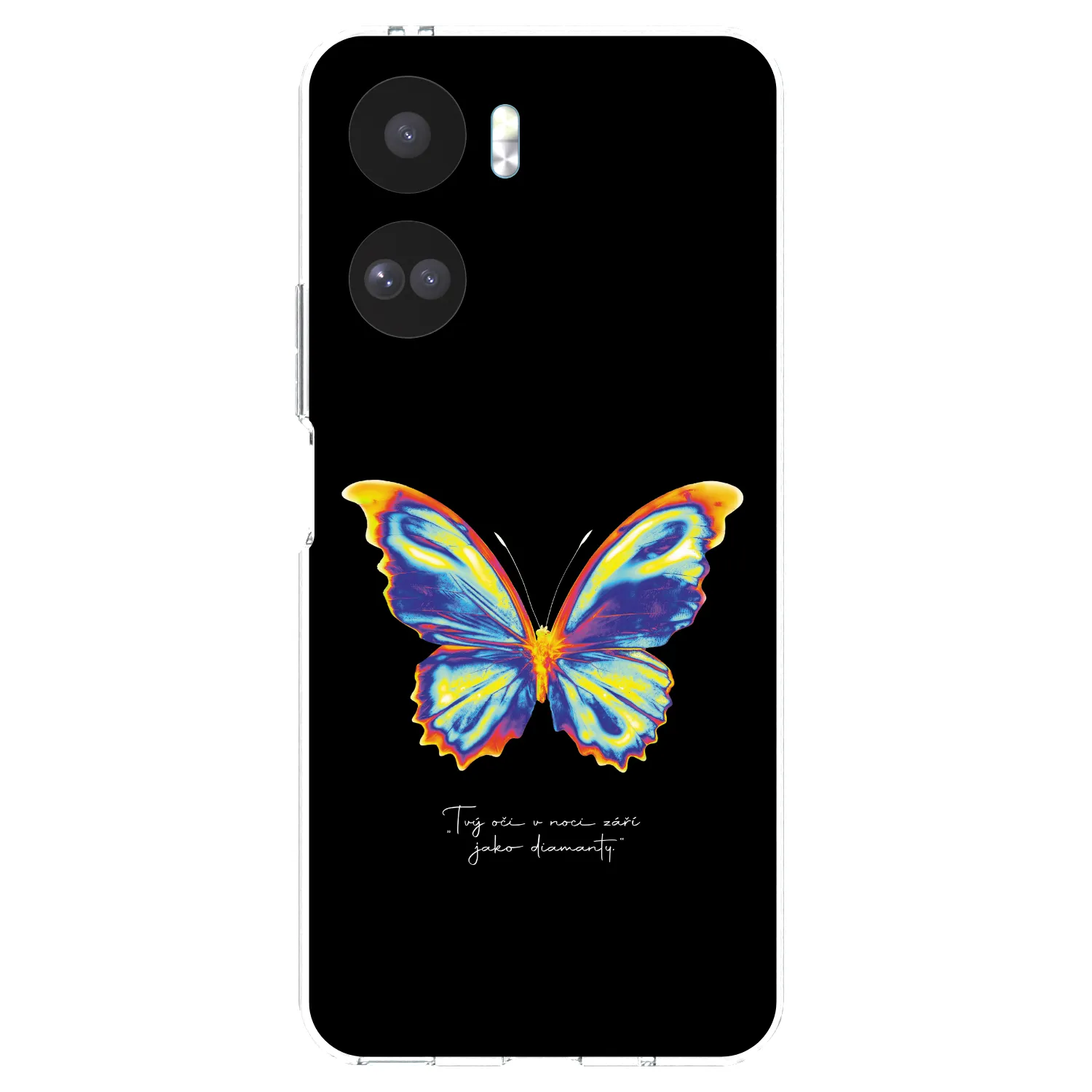 Picasee silikonový průhledný obal pro Honor 90 Lite 5G - Diamanty Black