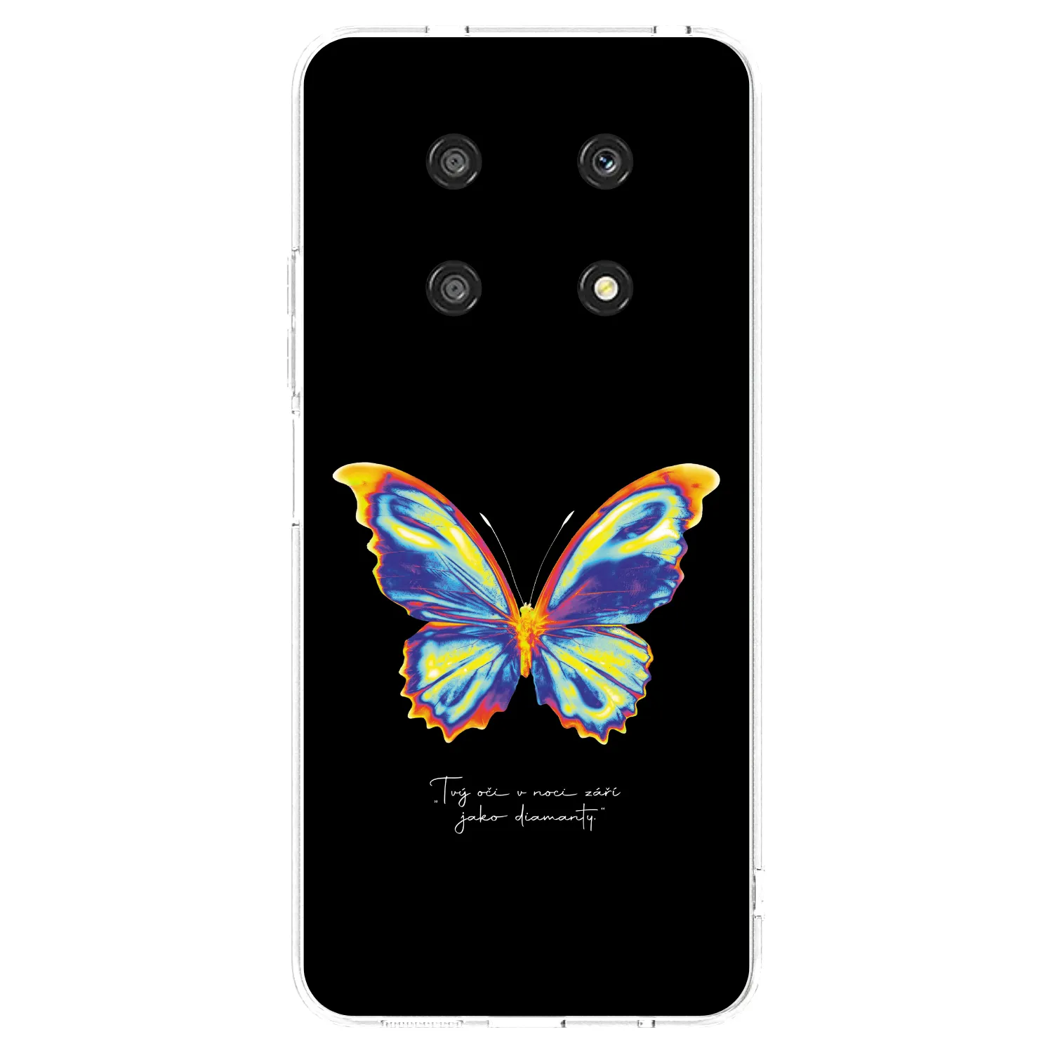 Picasee silikonový průhledný obal pro Honor Magic4 Lite 5G - Diamanty Black