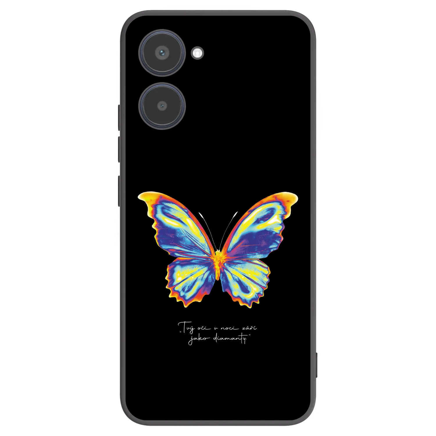 Picasee silikonový černý obal pro Realme 10 4G - Diamanty Black