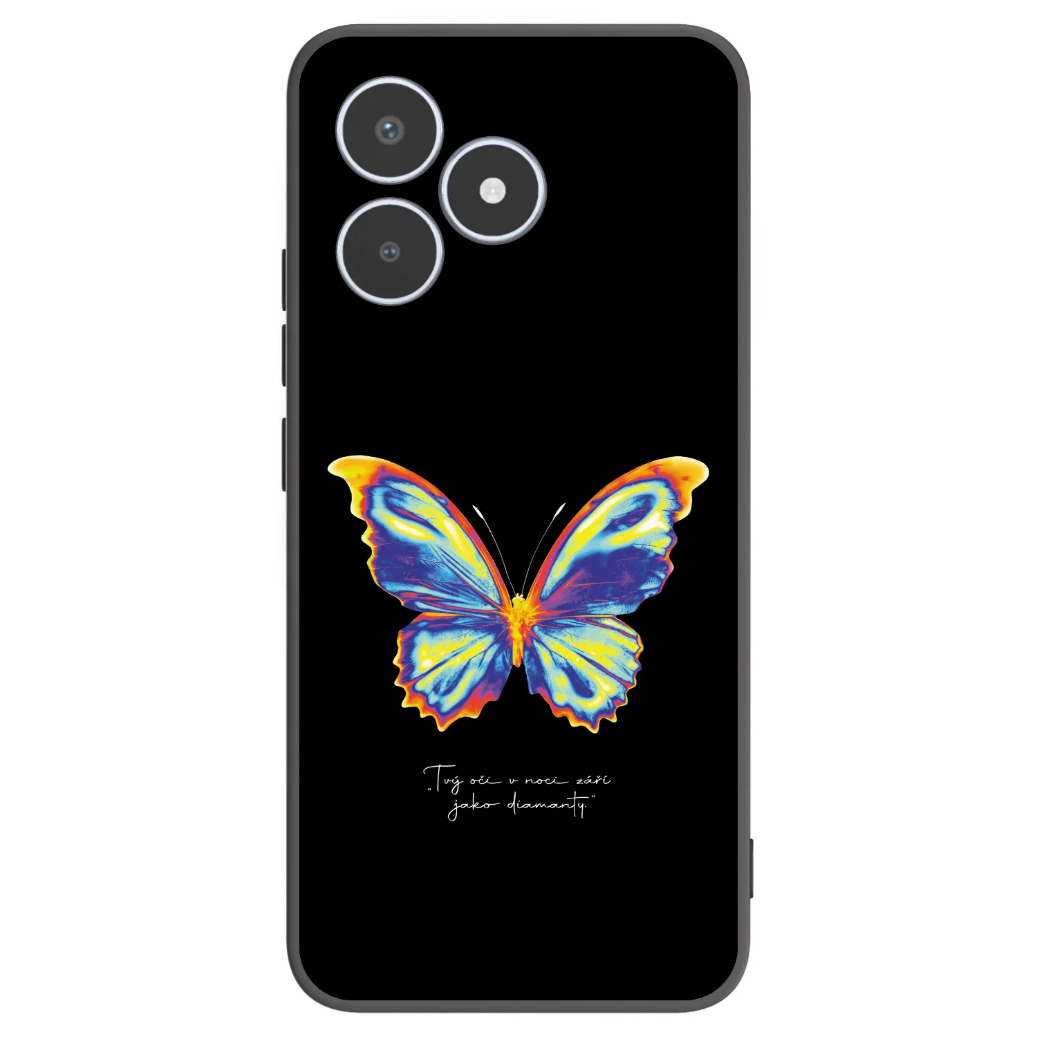 Picasee silikonový černý obal pro Realme C53 - Diamanty Black