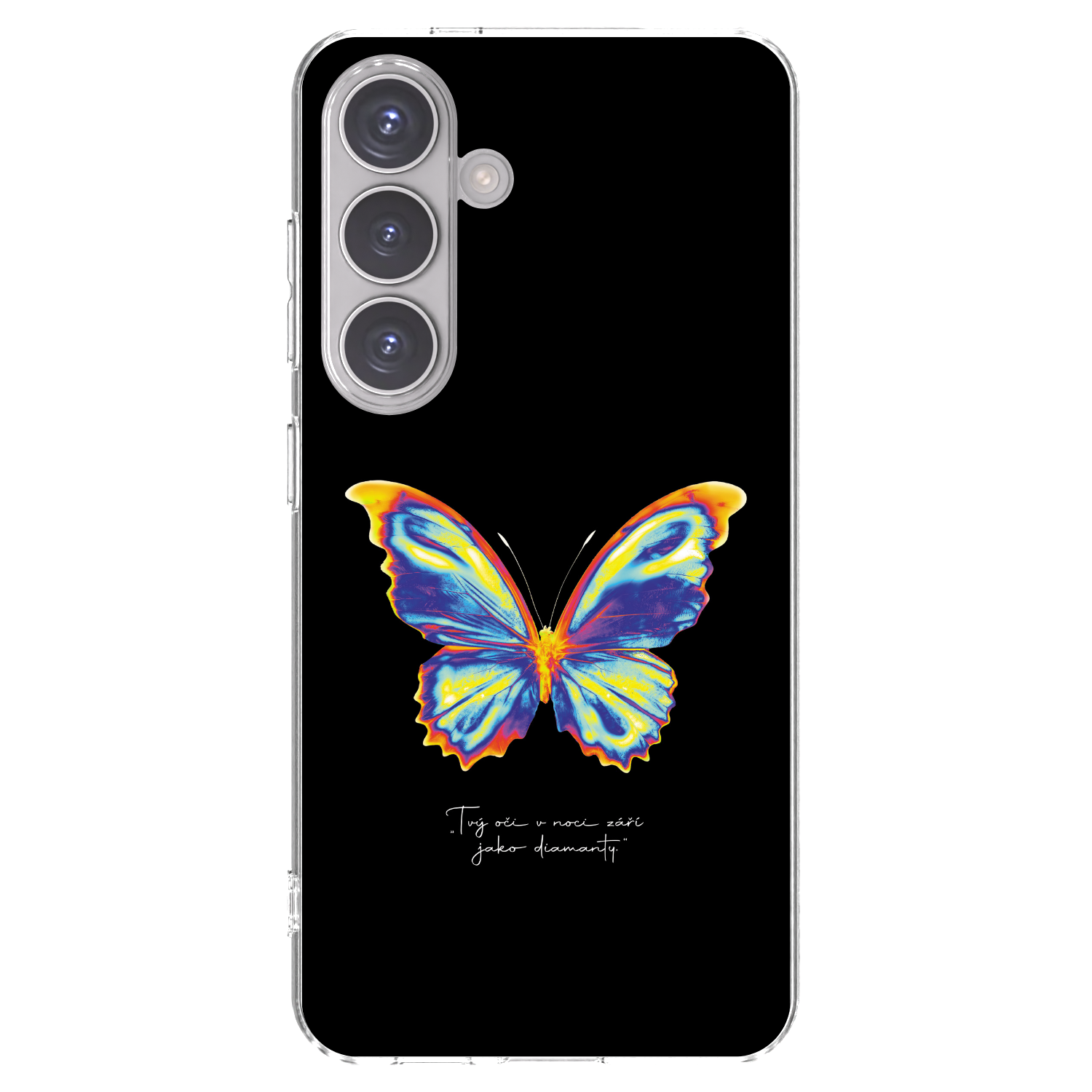 Picasee silikonový průhledný obal pro Samsung Galaxy S24 S921B 5G - Diamanty Black