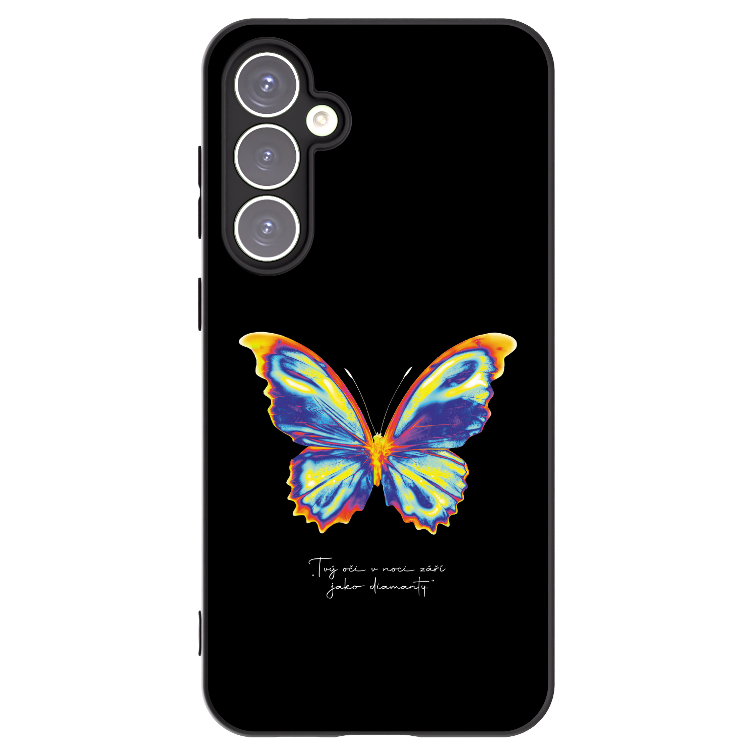 Picasee silikonový černý obal pro Samsung Galaxy S23 FE S711B - Diamanty Black