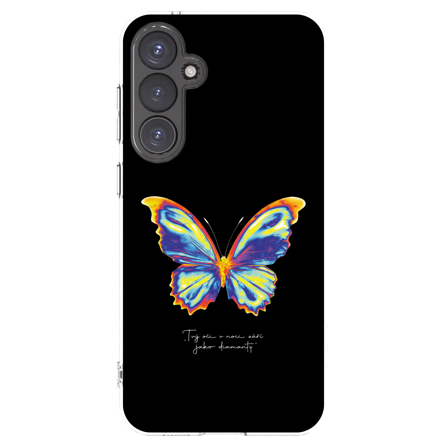 Picasee silikonový průhledný obal pro Samsung Galaxy S23 FE S711B - Diamanty Black