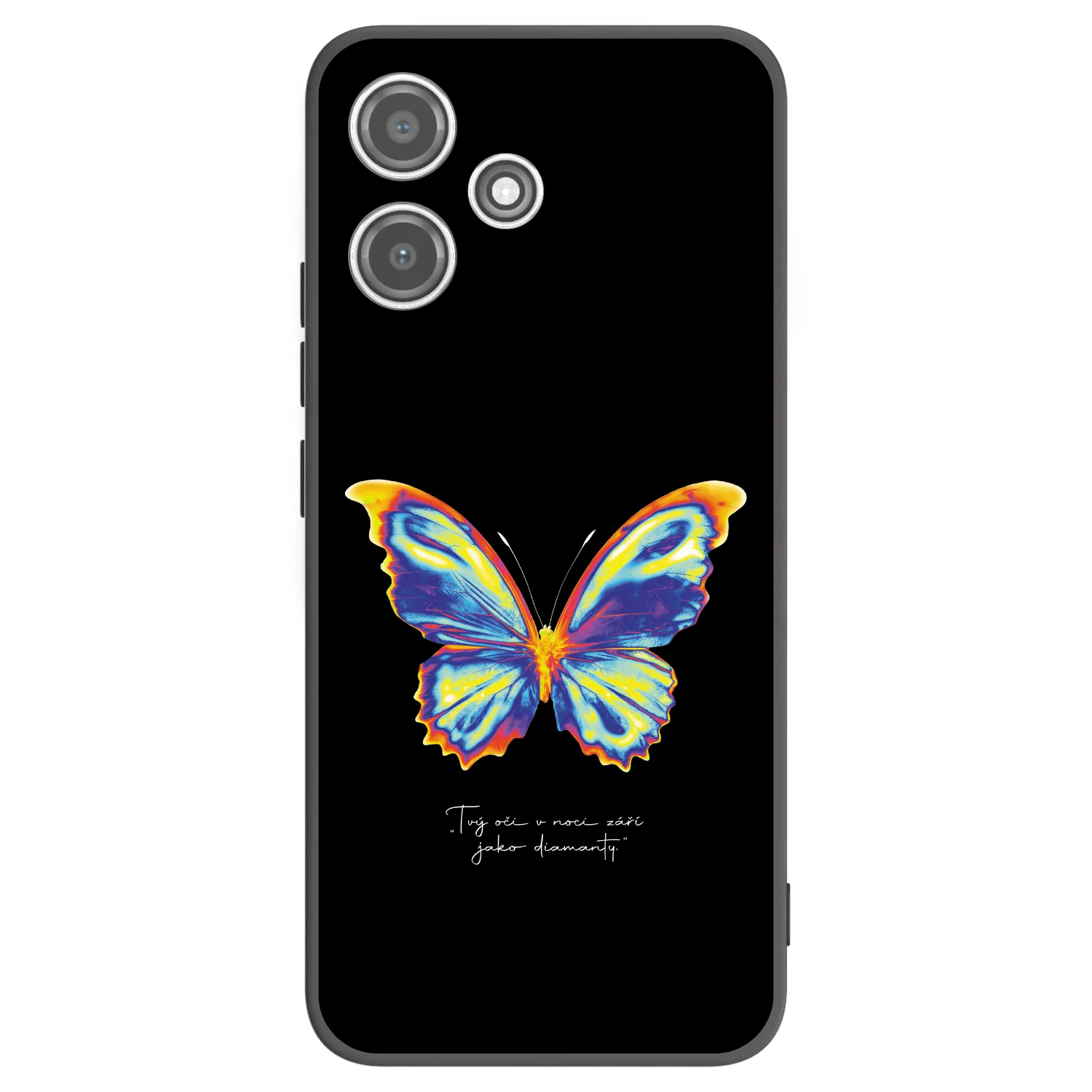 Picasee silikonový černý obal pro Xiaomi Redmi 12 5G - Diamanty Black