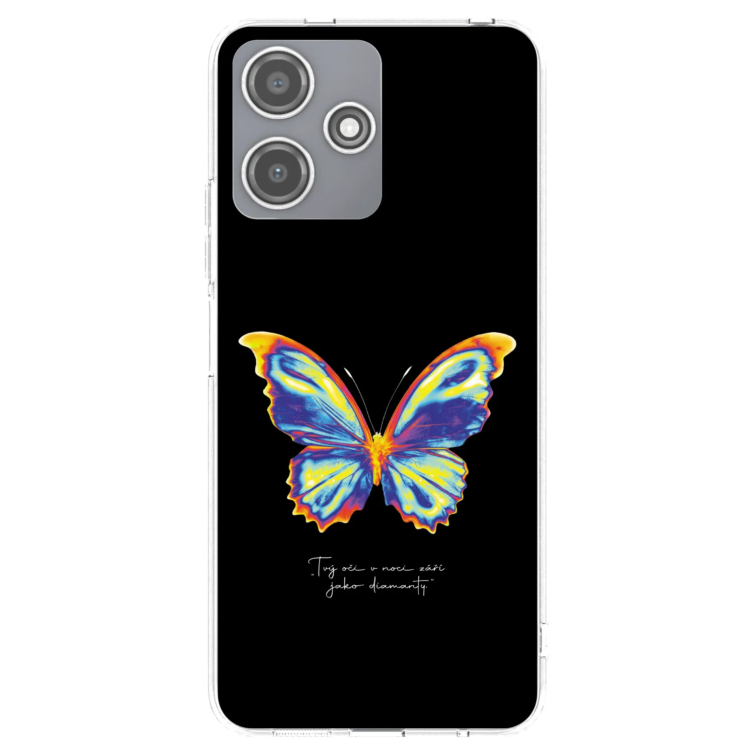 Picasee silikonový průhledný obal pro Xiaomi Redmi 12 5G - Diamanty Black