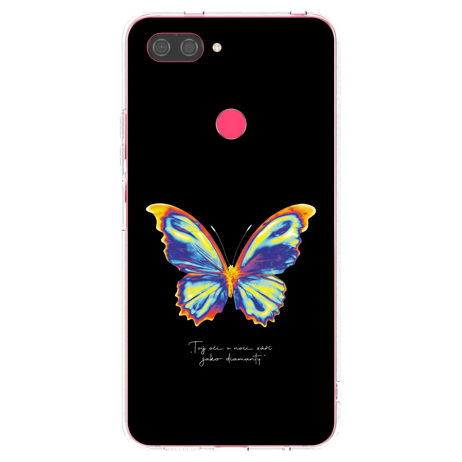 Picasee silikonový průhledný obal pro Xiaomi Mi 8 Lite - Diamanty Black