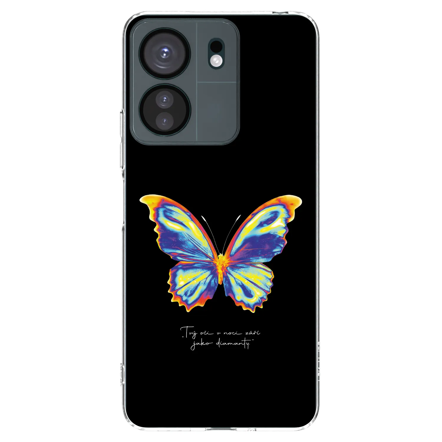 Picasee silikonový průhledný obal pro Xiaomi Redmi 13C 4G - Diamanty Black