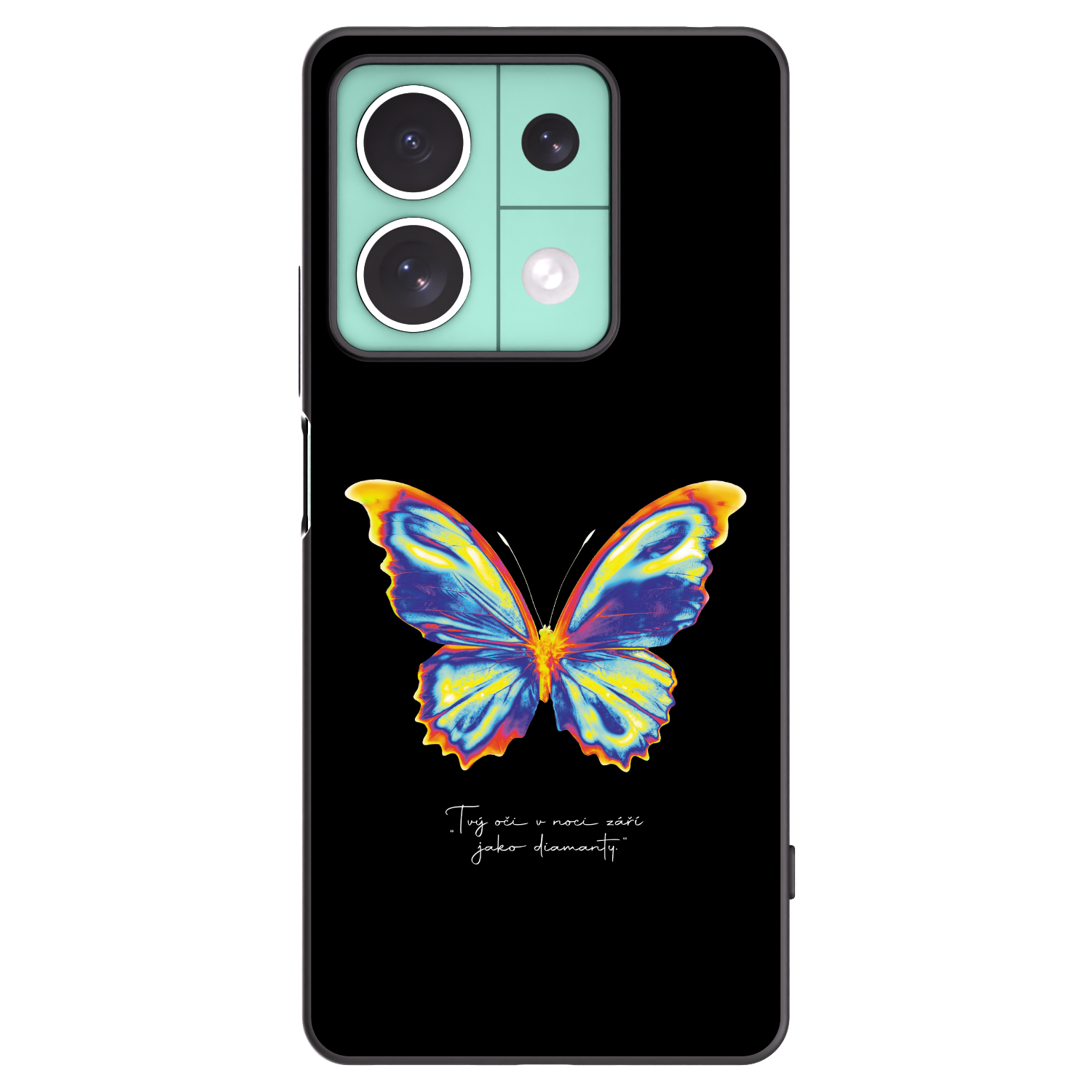 Picasee silikonový černý obal pro Xiaomi Redmi Note 13 5G - Diamanty Black