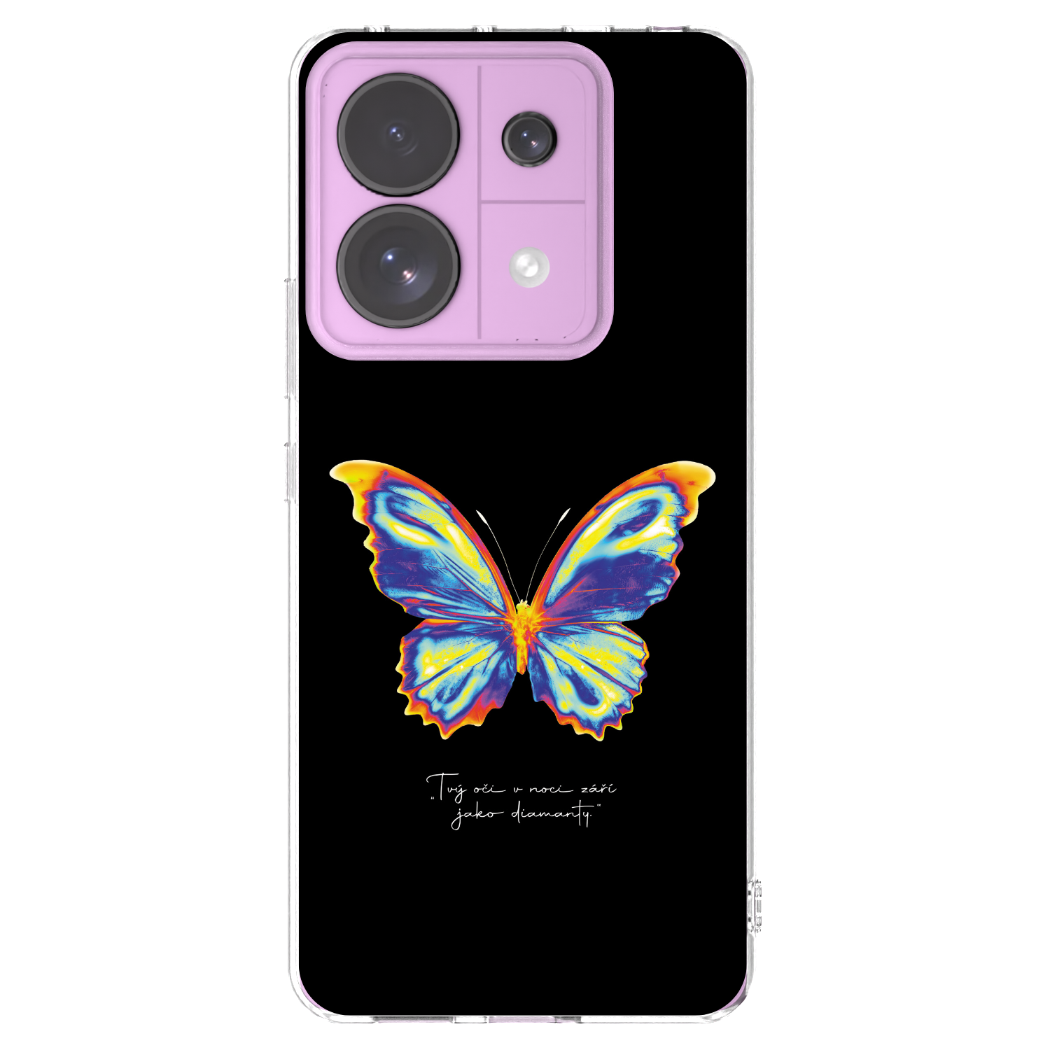Picasee silikonový průhledný obal pro Xiaomi Redmi Note 13 Pro 5G - Diamanty Black