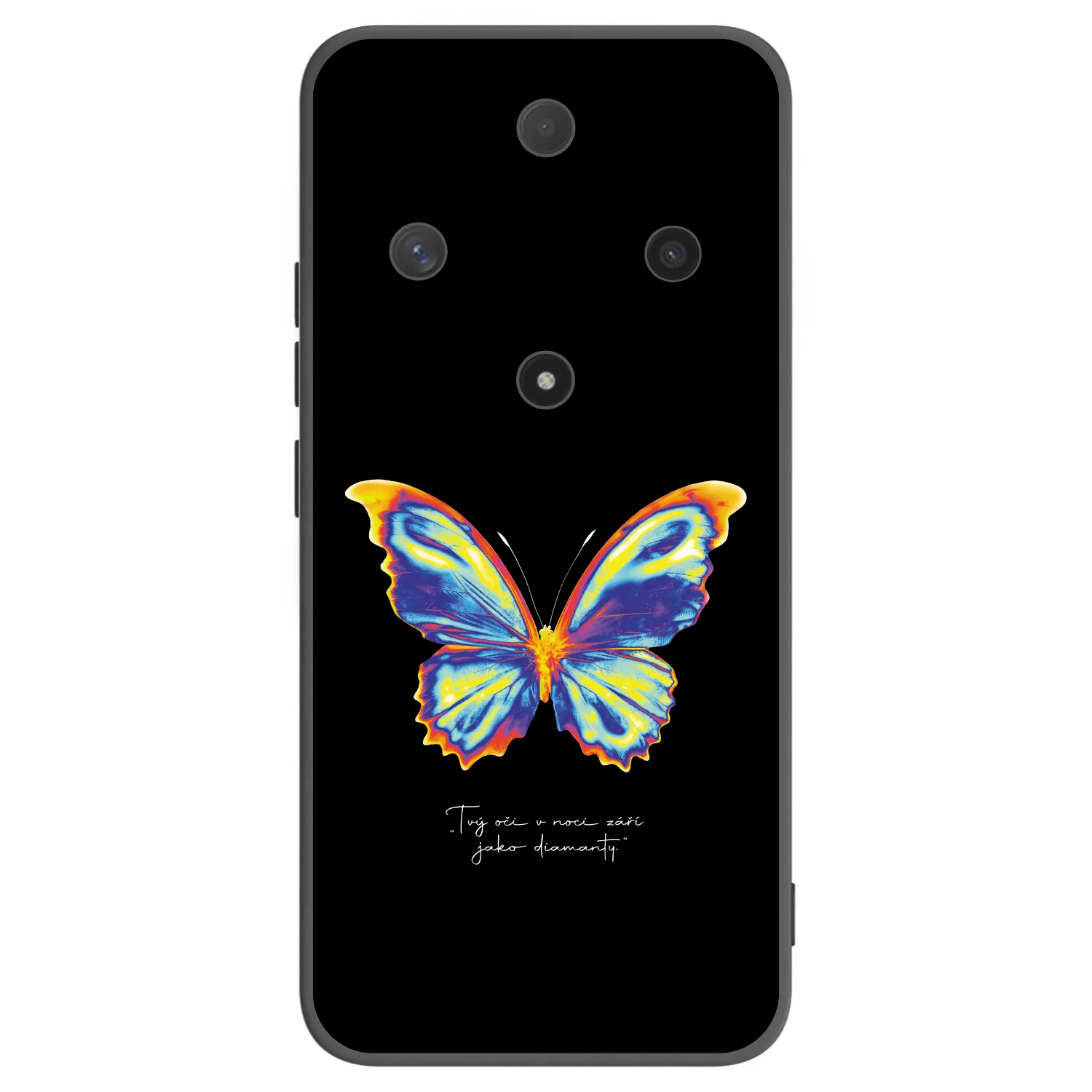 Picasee silikonový černý obal pro Honor Magic6 Lite 5G - Diamanty Black
