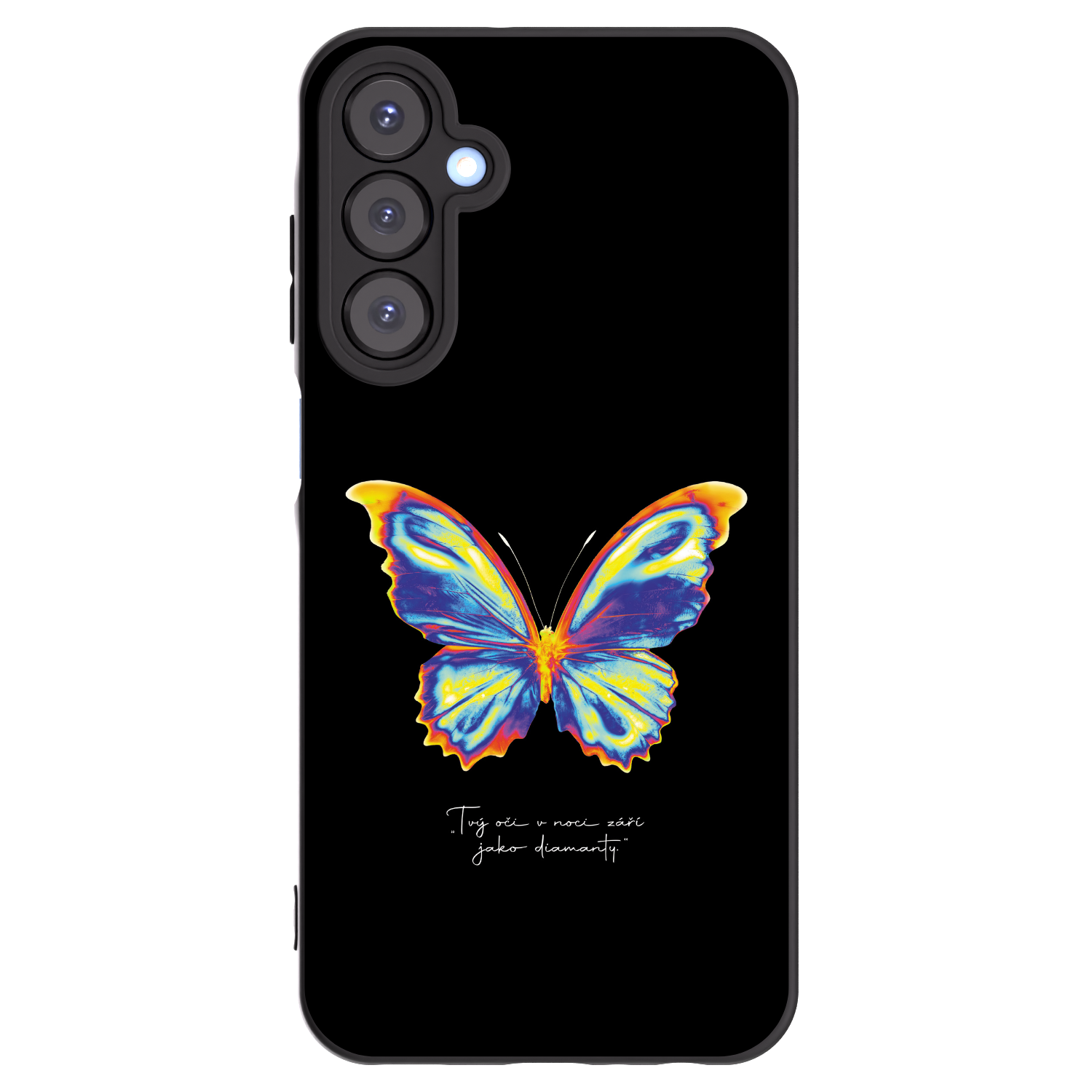 Picasee silikonový černý obal pro Samsung Galaxy A25 A256B 5G - Diamanty Black