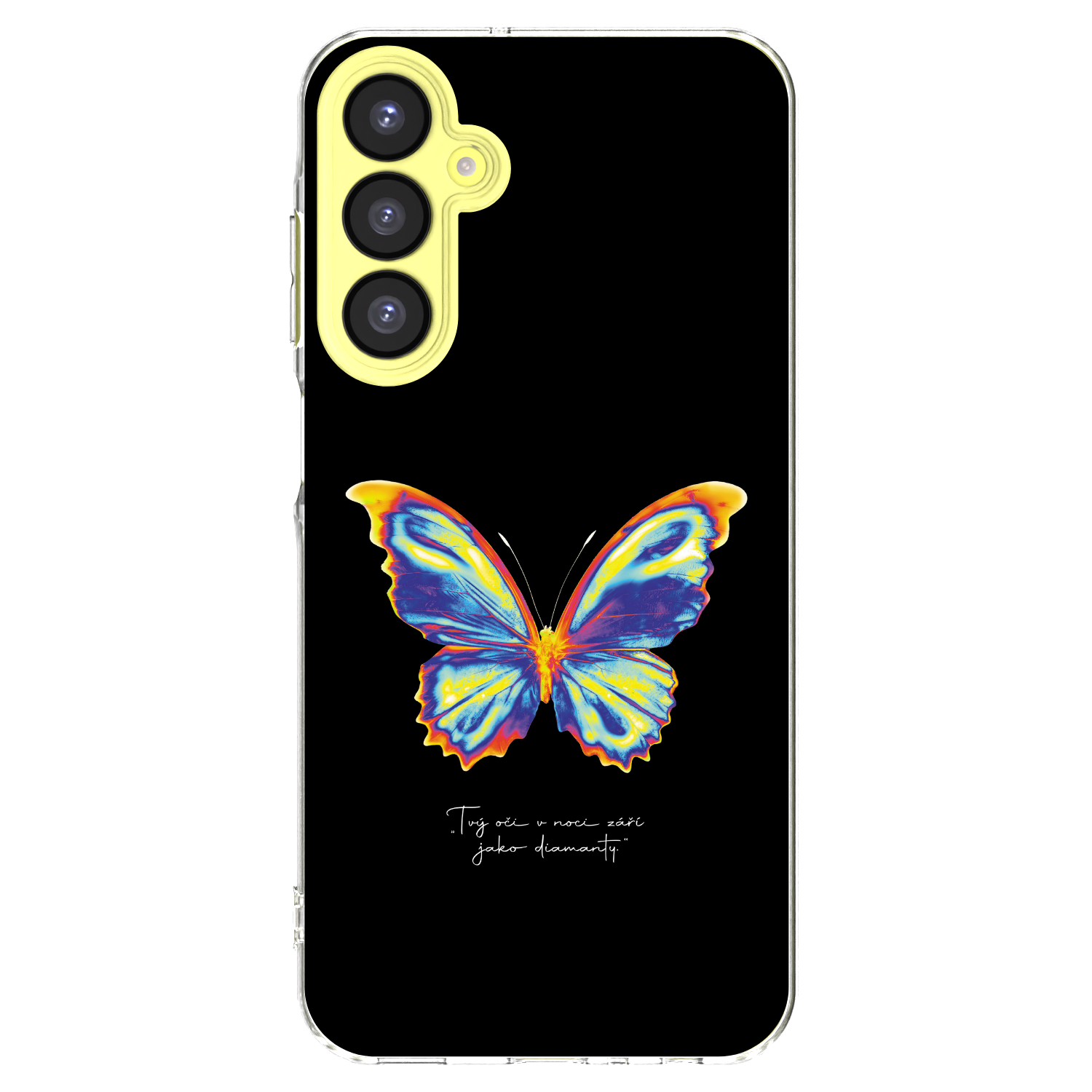 Picasee silikonový průhledný obal pro Samsung Galaxy A25 A256B 5G - Diamanty Black