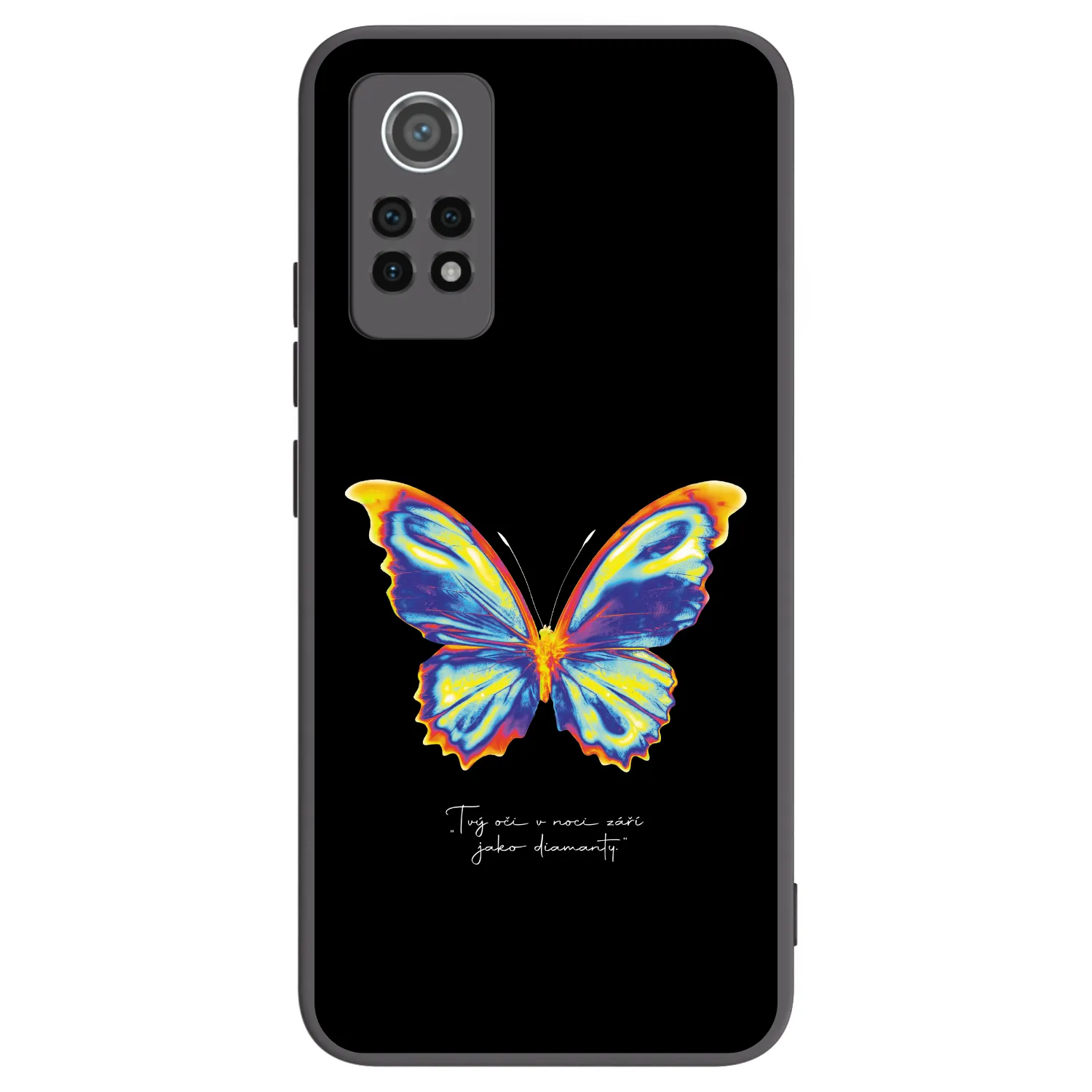Picasee silikonový černý obal pro Xiaomi Redmi Note 12 Pro 4G - Diamanty Black