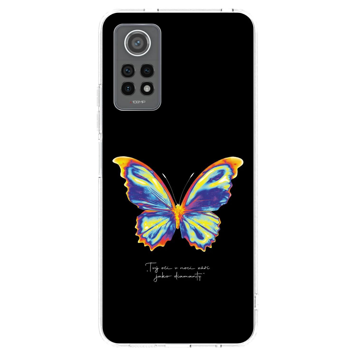 Picasee silikonový průhledný obal pro Xiaomi Redmi Note 12 Pro 4G - Diamanty Black