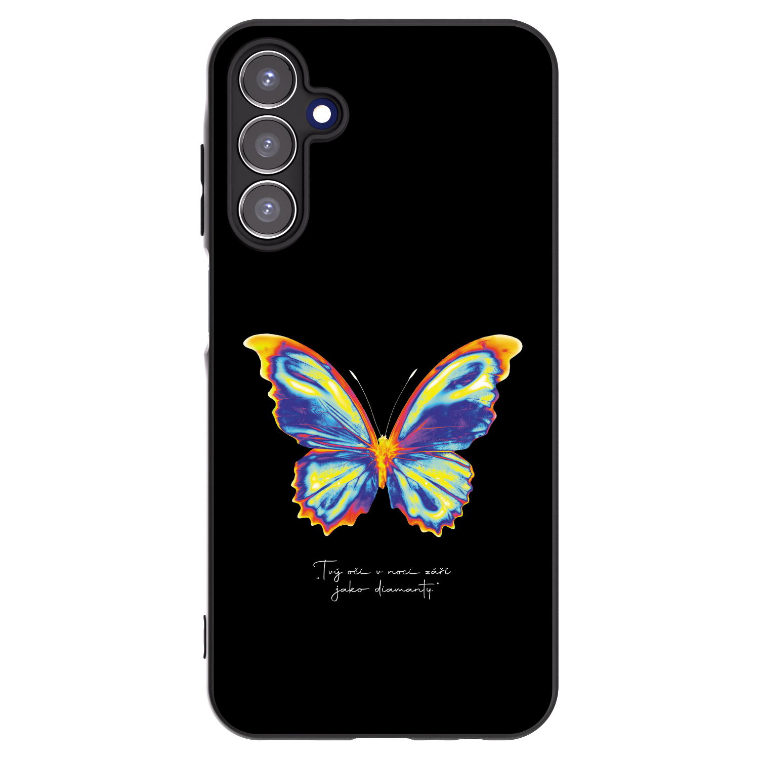 Picasee silikonový černý obal pro Samsung Galaxy A15 A155F 4G - Diamanty Black