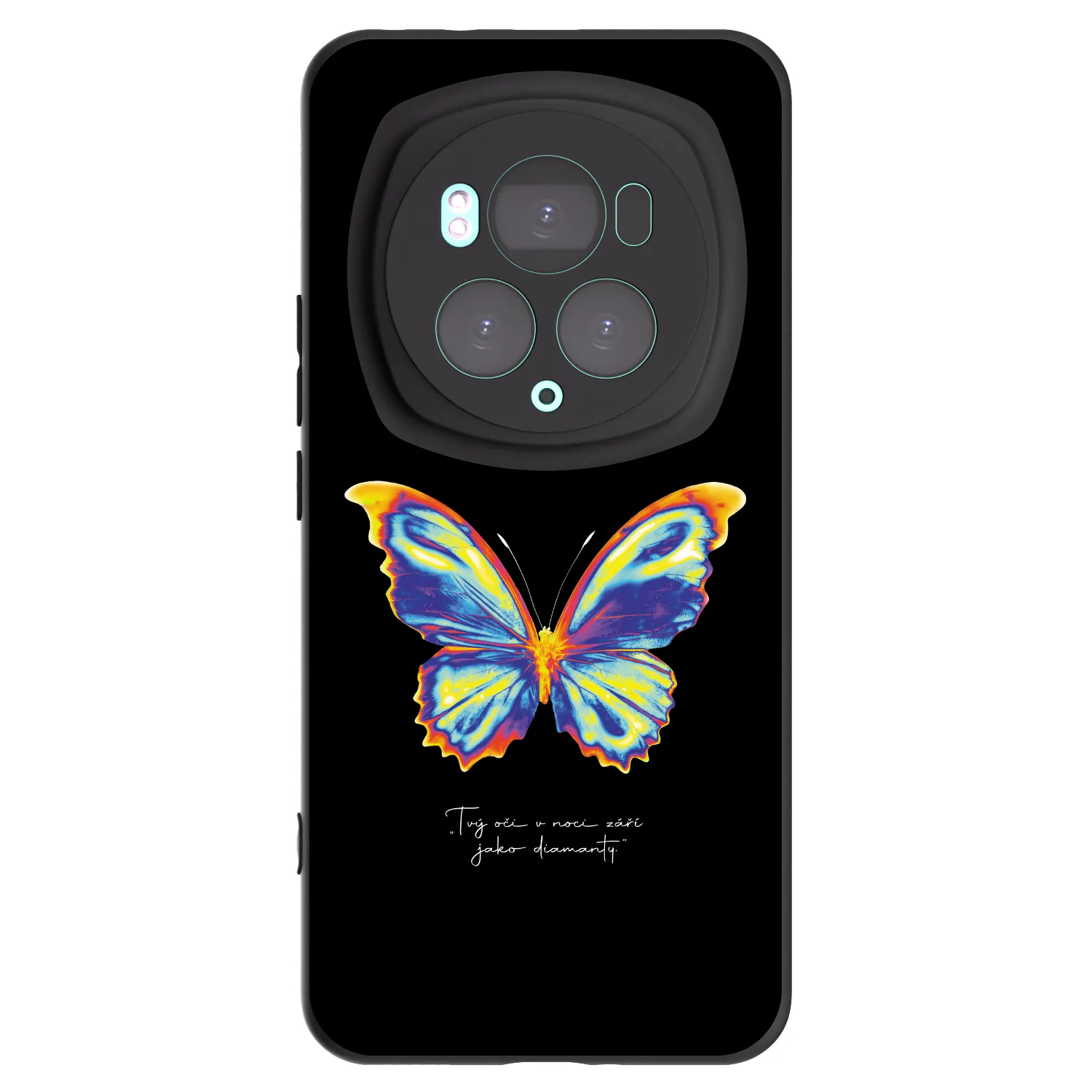 Picasee silikonový černý obal pro Honor Magic6 Pro - Diamanty Black
