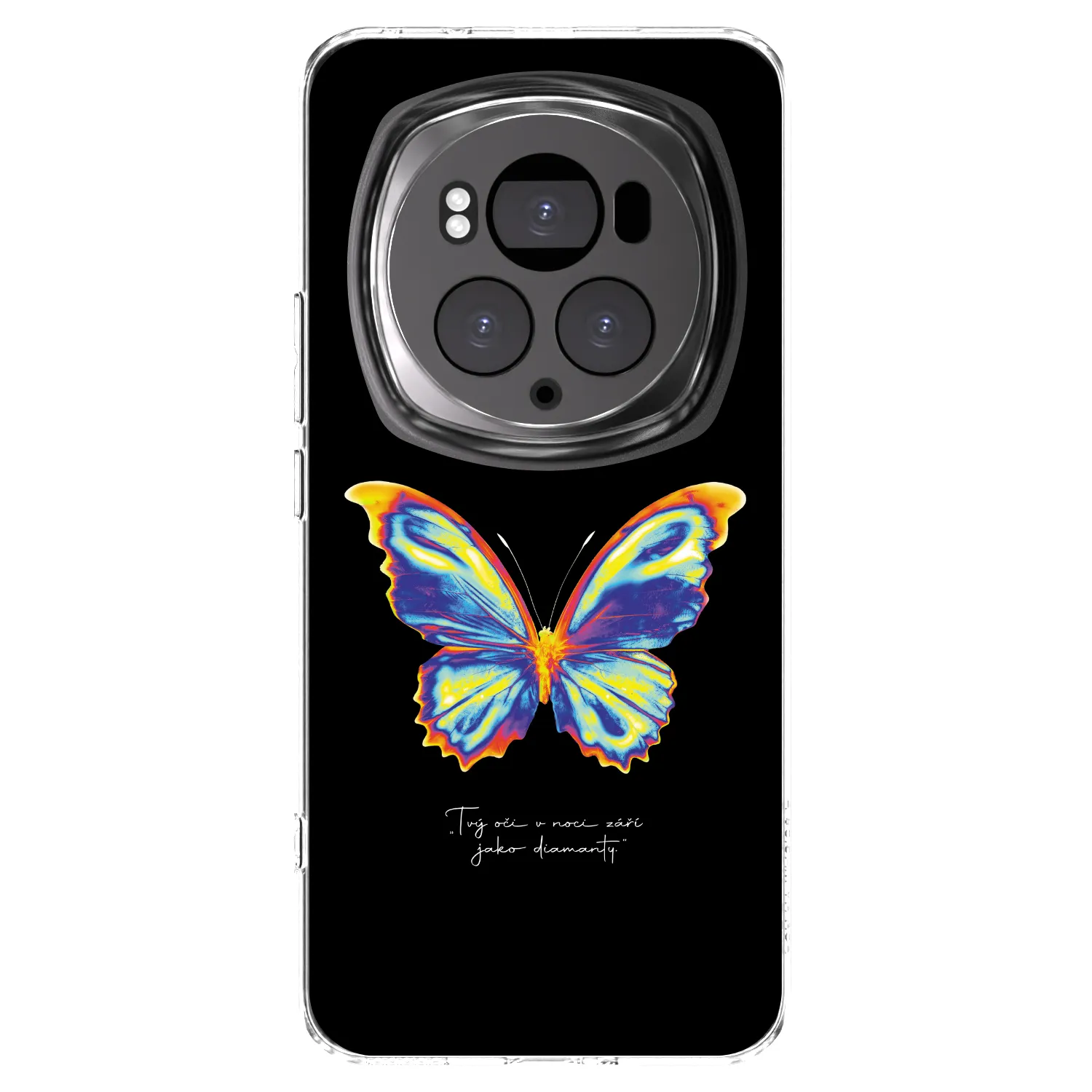 Picasee silikonový průhledný obal pro Honor Magic6 Pro - Diamanty Black