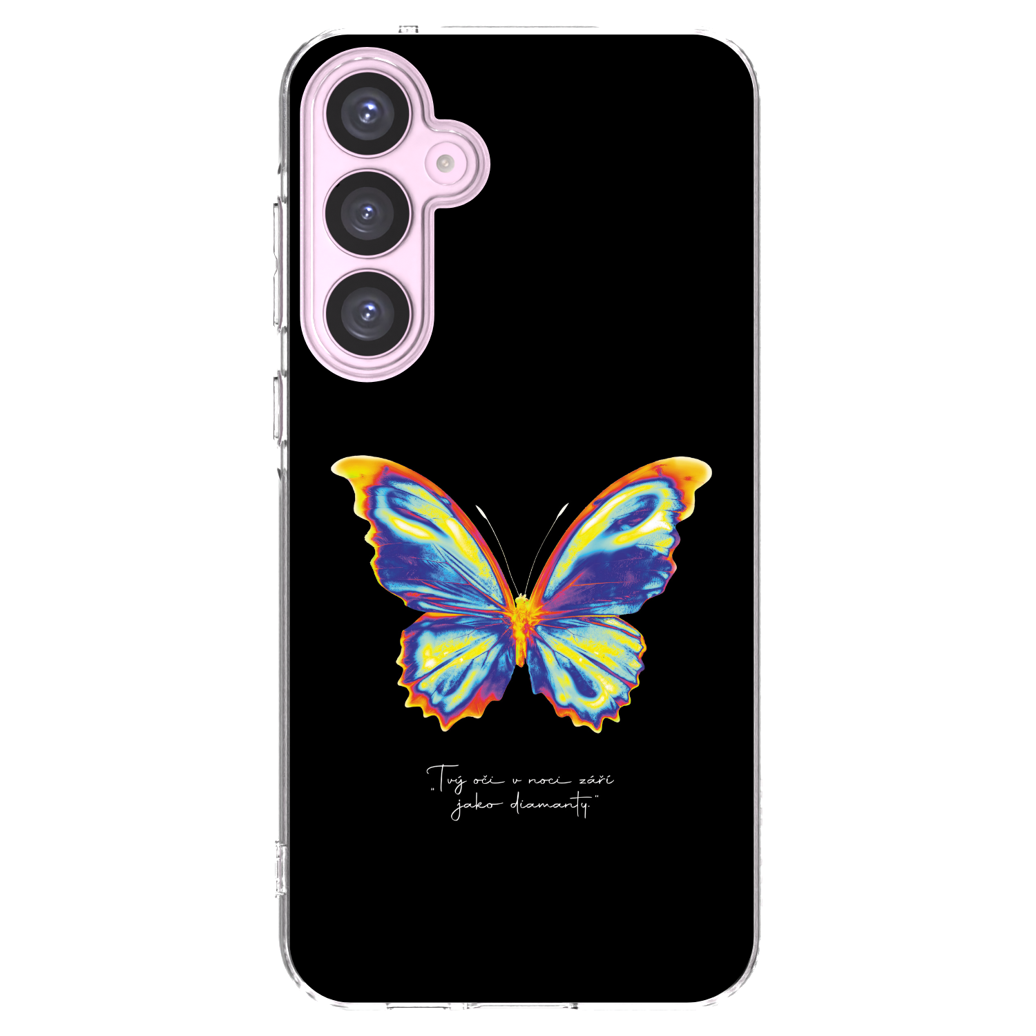 Picasee silikonový průhledný obal pro Samsung Galaxy A55 5G A556B - Diamanty Black