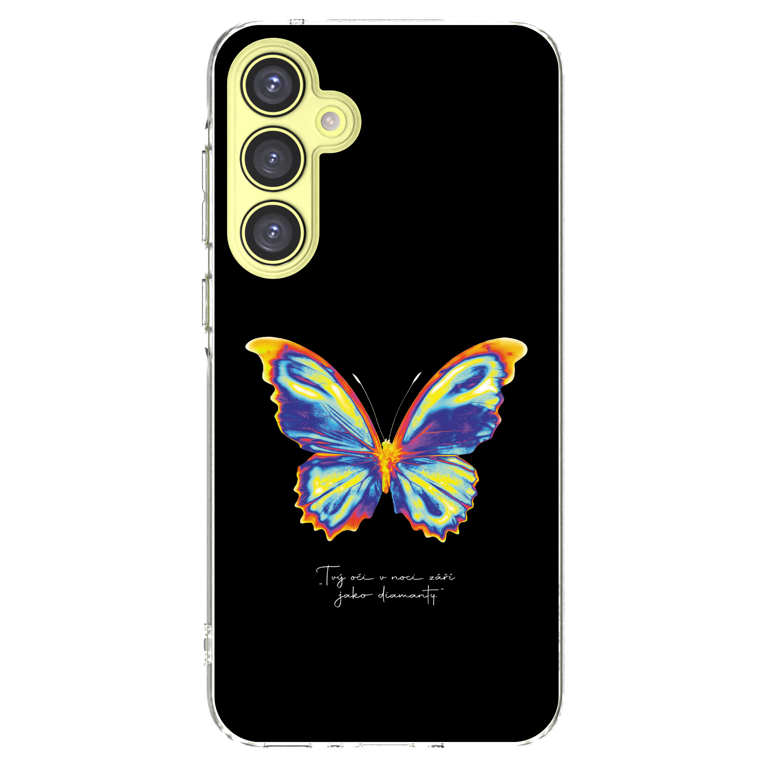 Picasee silikonový průhledný obal pro Samsung Galaxy A35 5G A356B - Diamanty Black