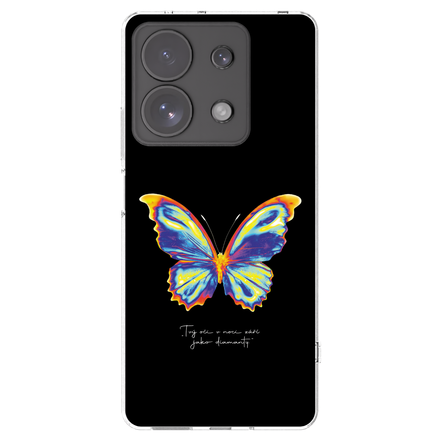 Picasee silikonový průhledný obal pro Xiaomi Redmi Note 13 Pro 4G - Diamanty Black
