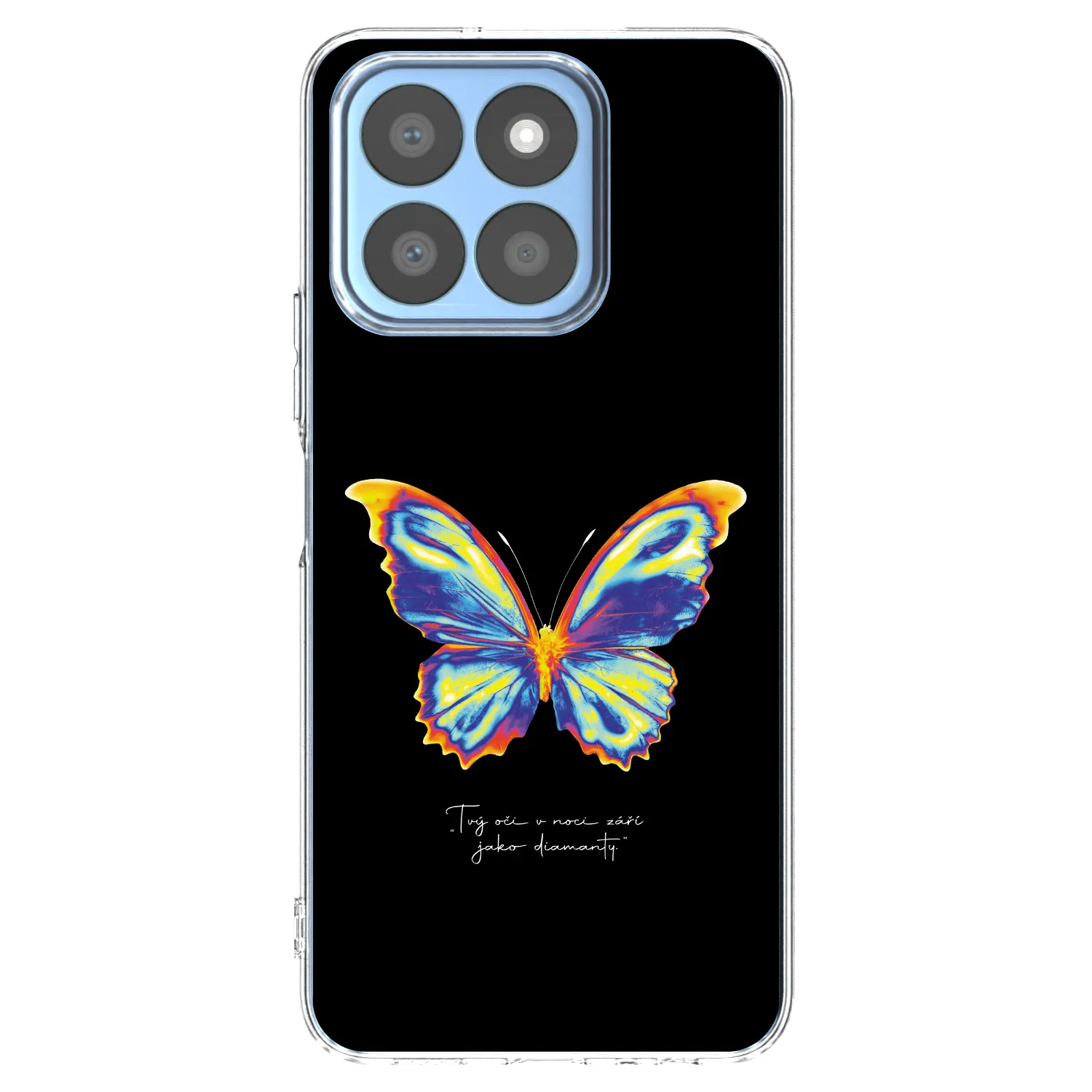 Picasee silikonový průhledný obal pro Honor X8b - Diamanty Black