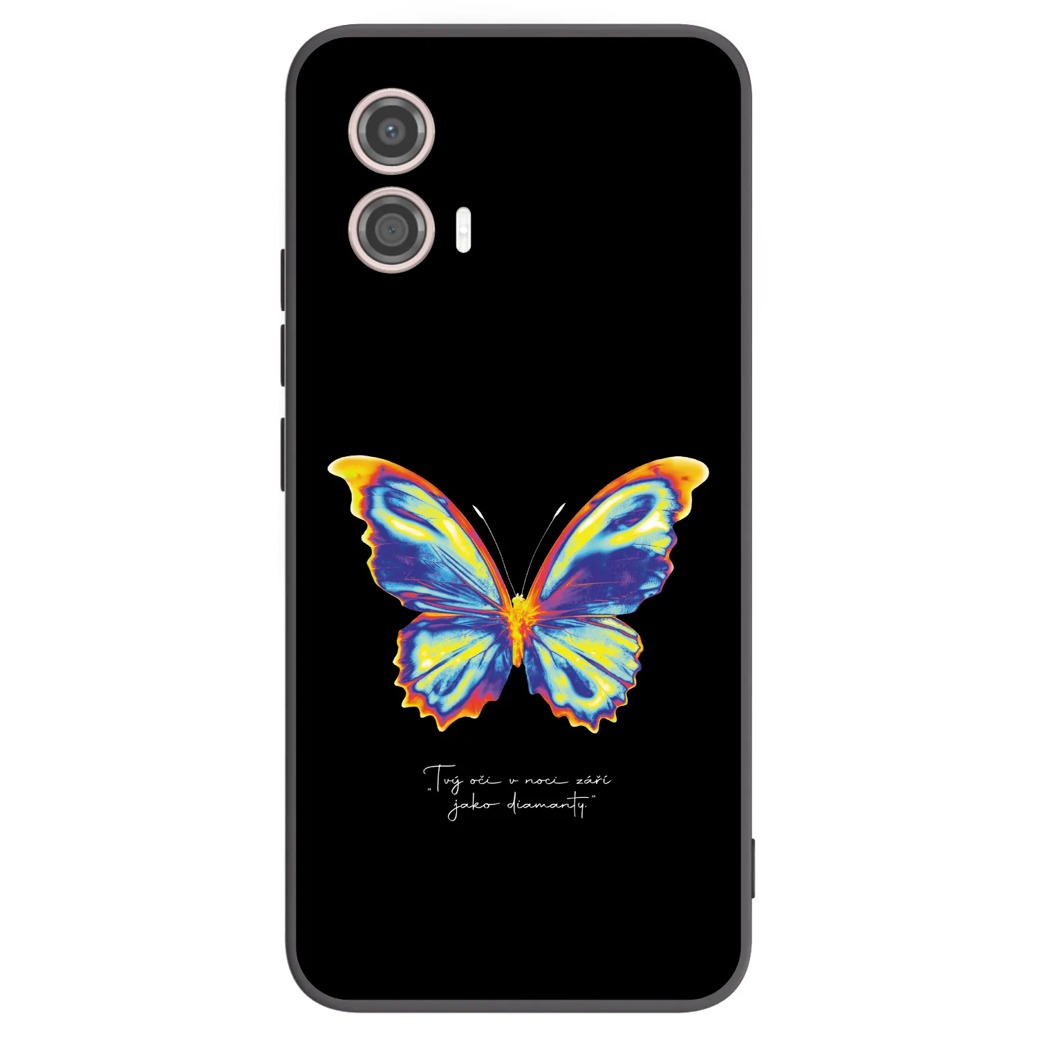 Picasee silikonový černý obal pro Motorola Moto G53 5G - Diamanty Black