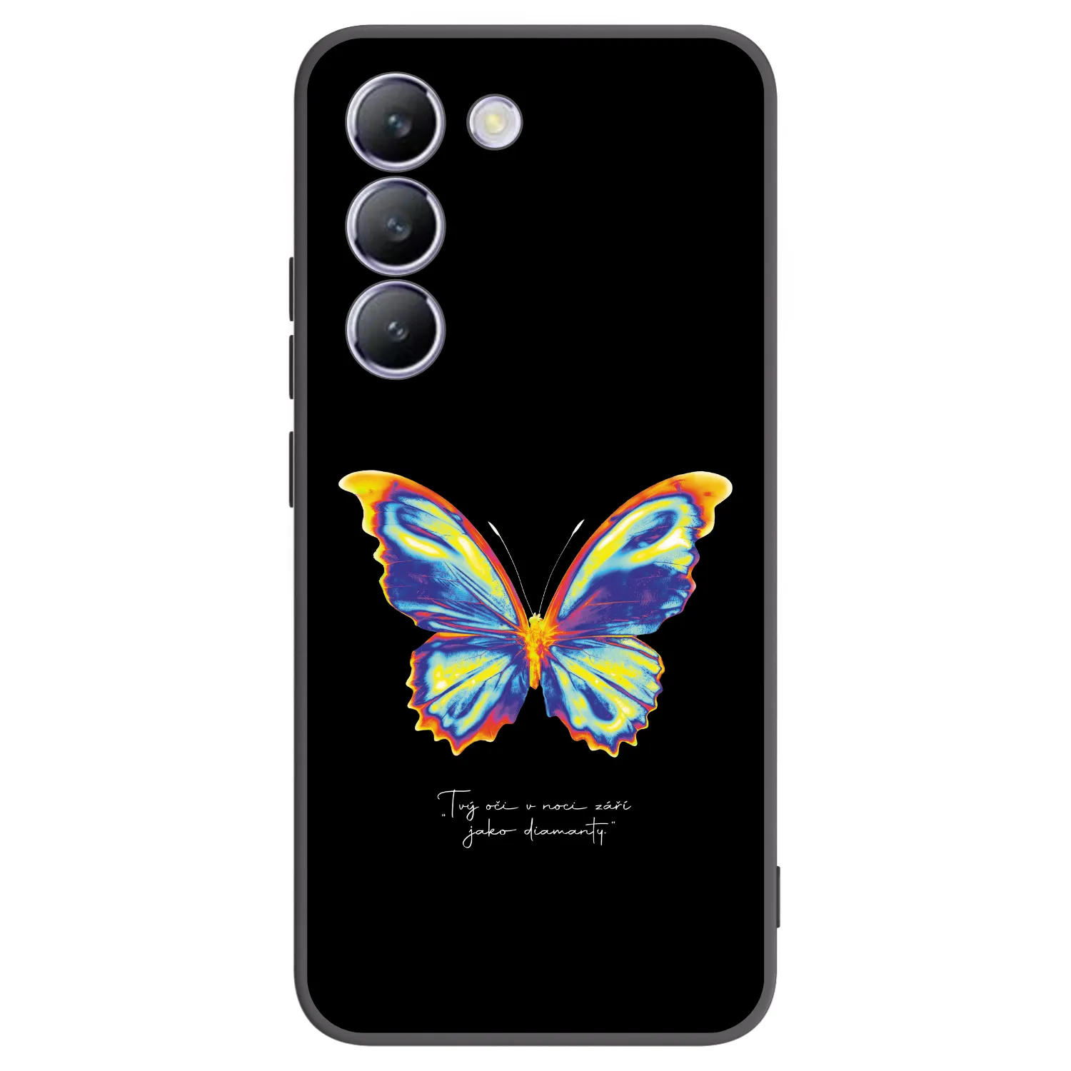 Picasee silikonový černý obal pro Vivo V40 SE 5G - Diamanty Black
