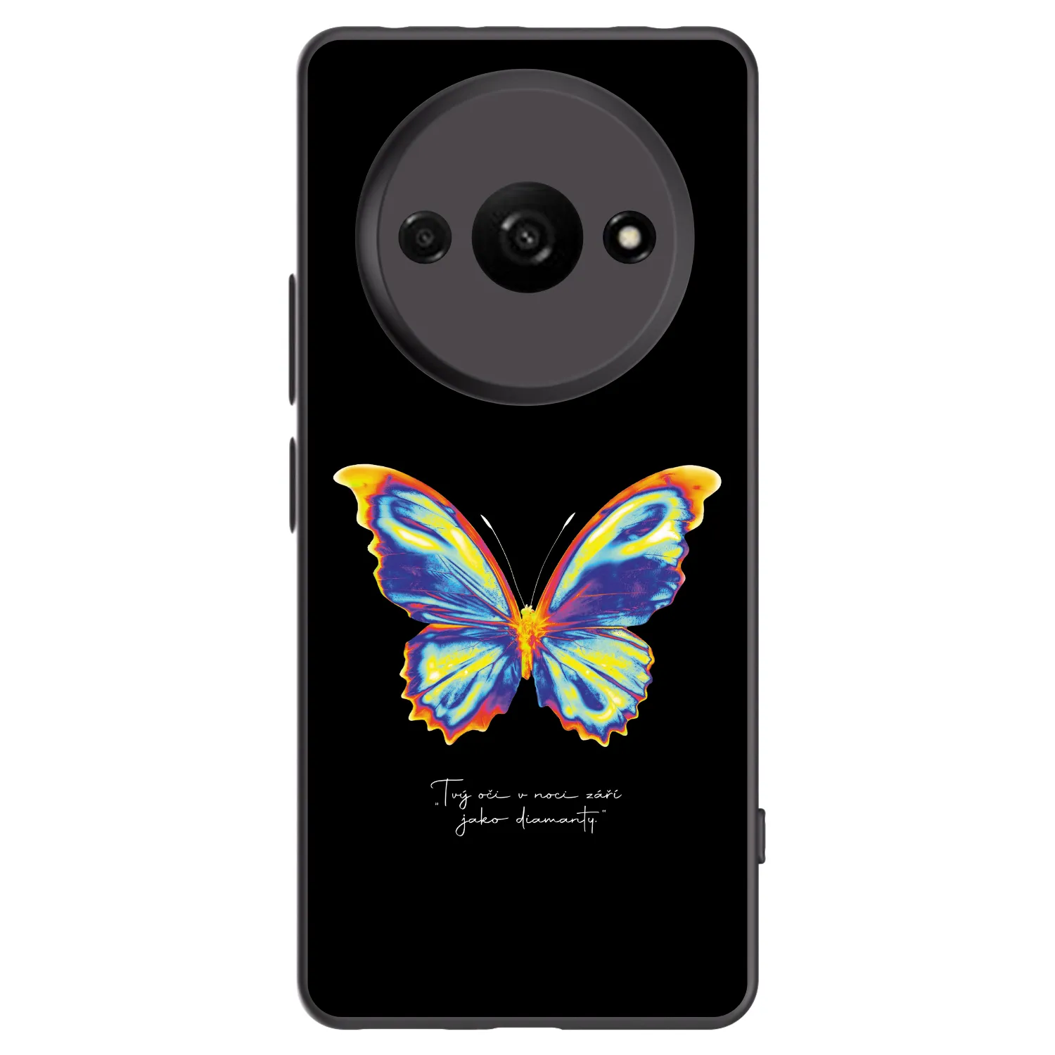 Picasee silikonový černý obal pro Xiaomi Redmi A3 - Diamanty Black