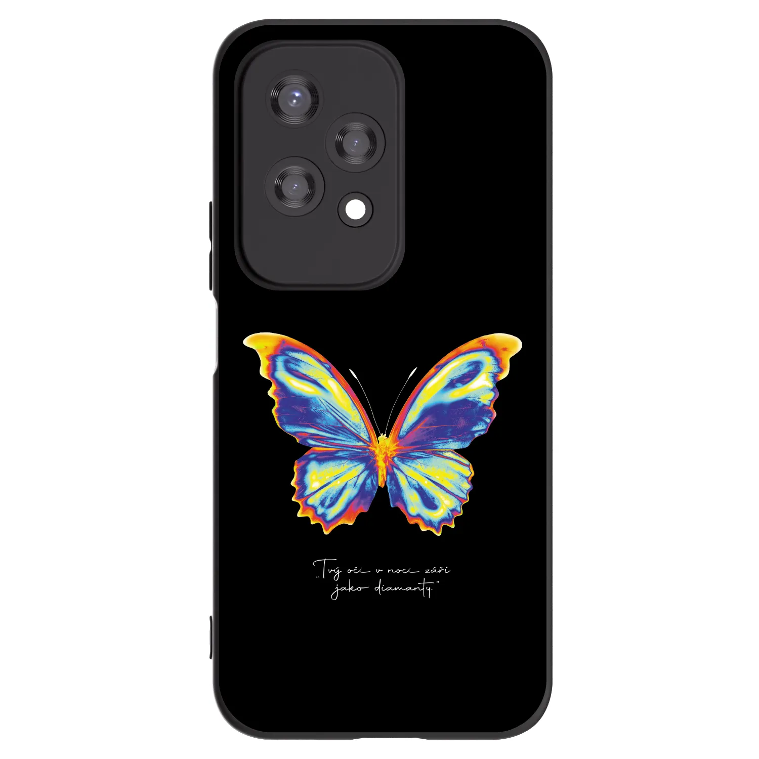 Picasee silikonový černý obal pro Honor 200 Lite - Diamanty Black