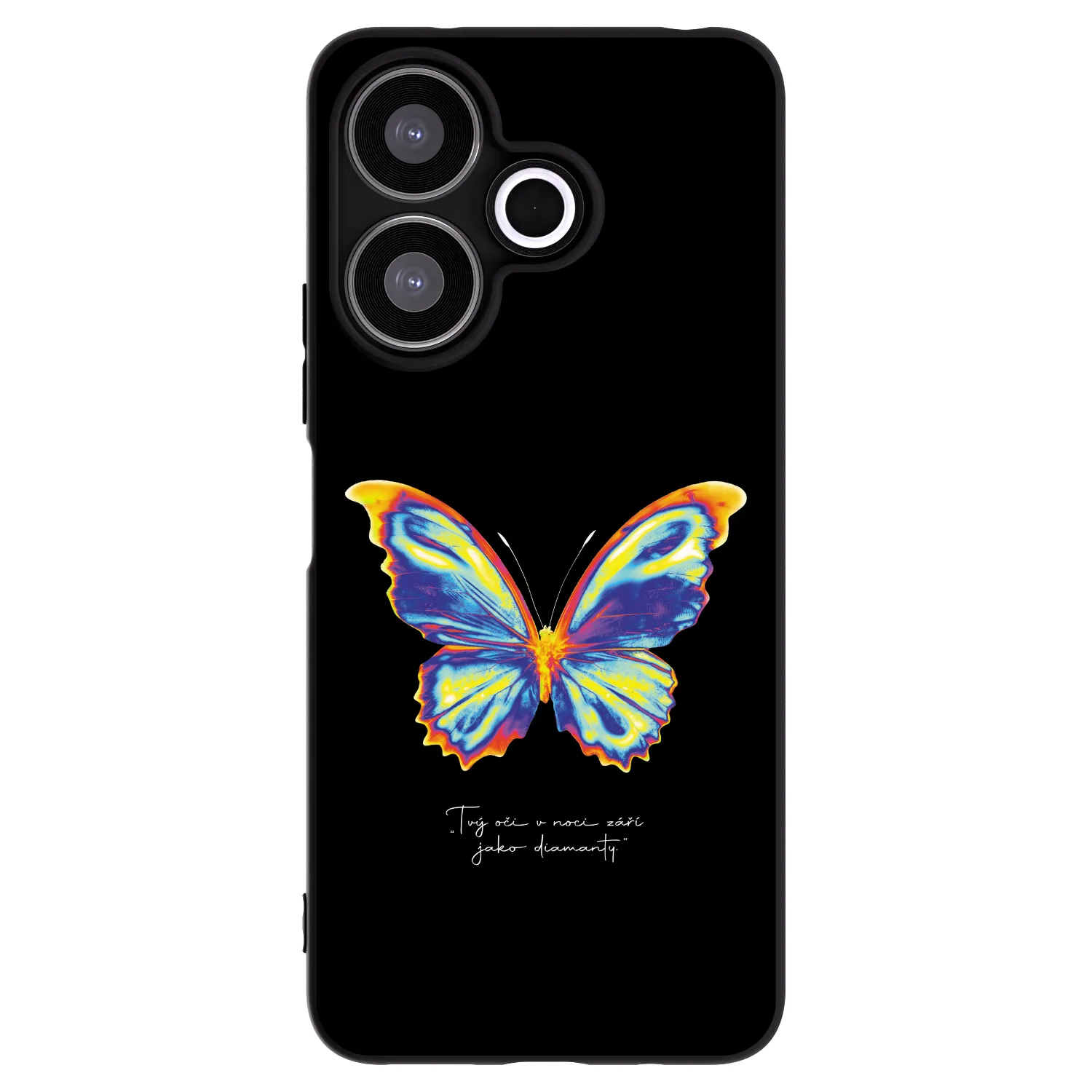 Picasee silikonový černý obal pro Xiaomi Redmi 13 4G - Diamanty Black