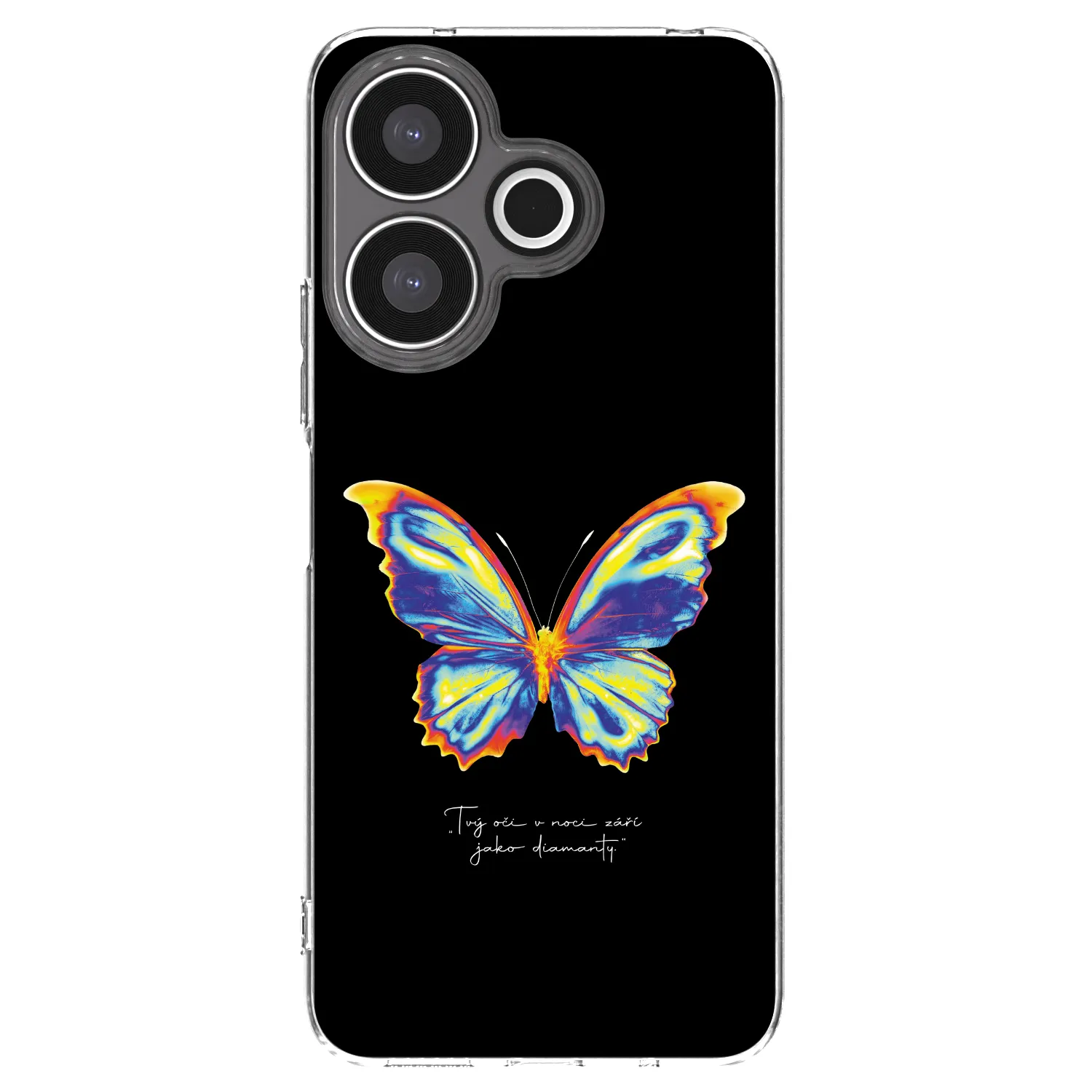 Picasee silikonový průhledný obal pro Xiaomi Redmi 13 4G - Diamanty Black