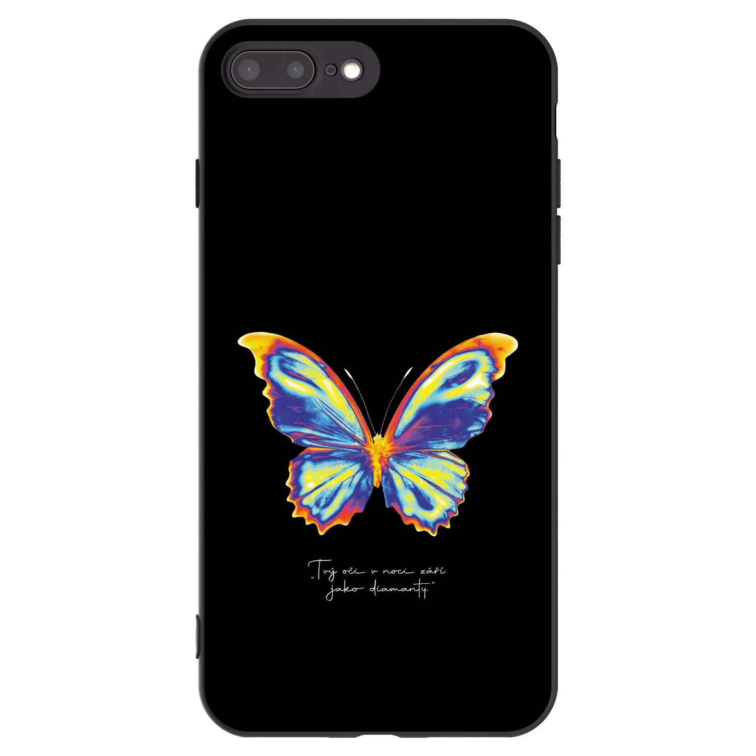 Picasee silikonový černý obal pro Apple iPhone 7 Plus - Diamanty Black