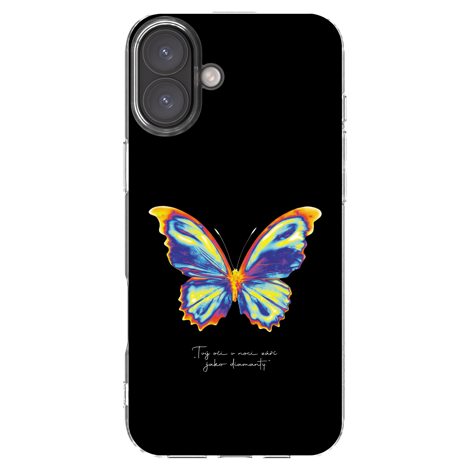 Picasee silikonový průhledný obal pro Apple iPhone 16 Plus - Diamanty Black