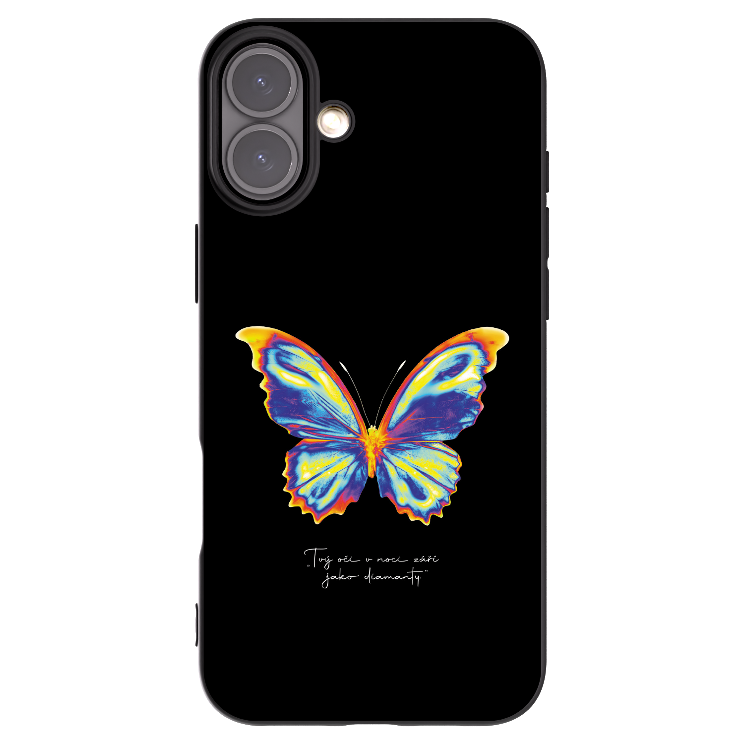 Picasee silikonový černý obal pro Apple iPhone 16 Plus - Diamanty Black