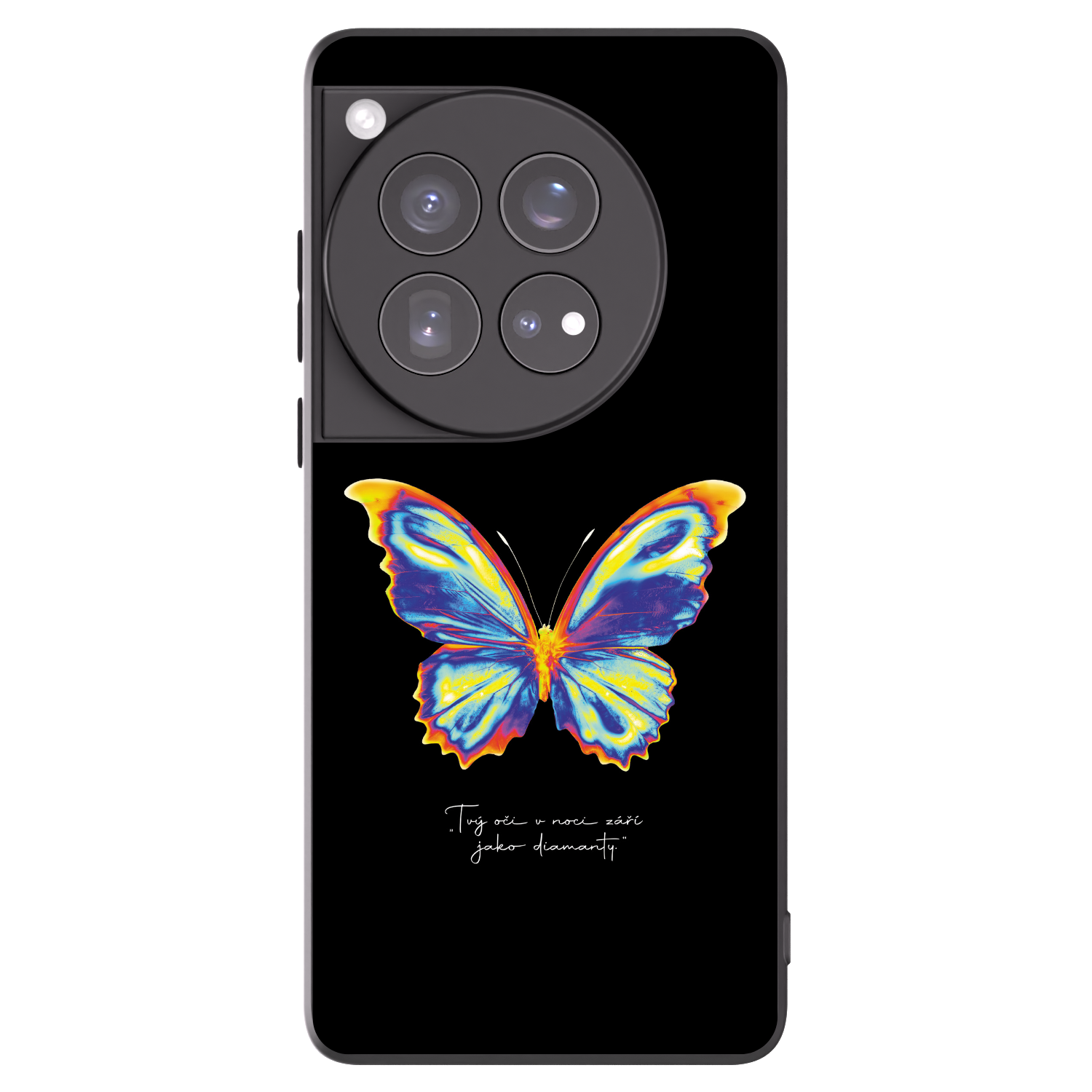 Picasee silikonový černý obal pro OnePlus 12 5G - Diamanty Black