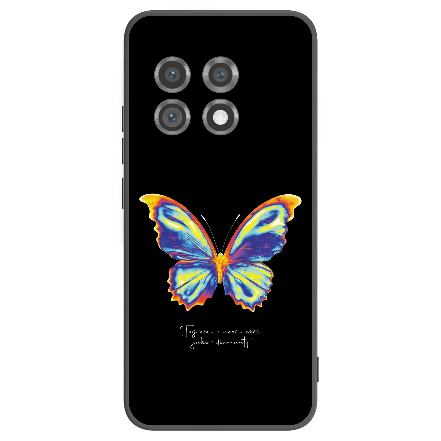 Picasee silikonový černý obal pro OnePlus 11 5G - Diamanty Black