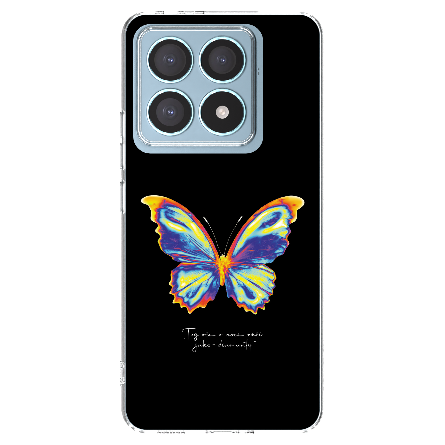 Picasee silikonový průhledný obal pro Xiaomi 14T Pro - Diamanty Black