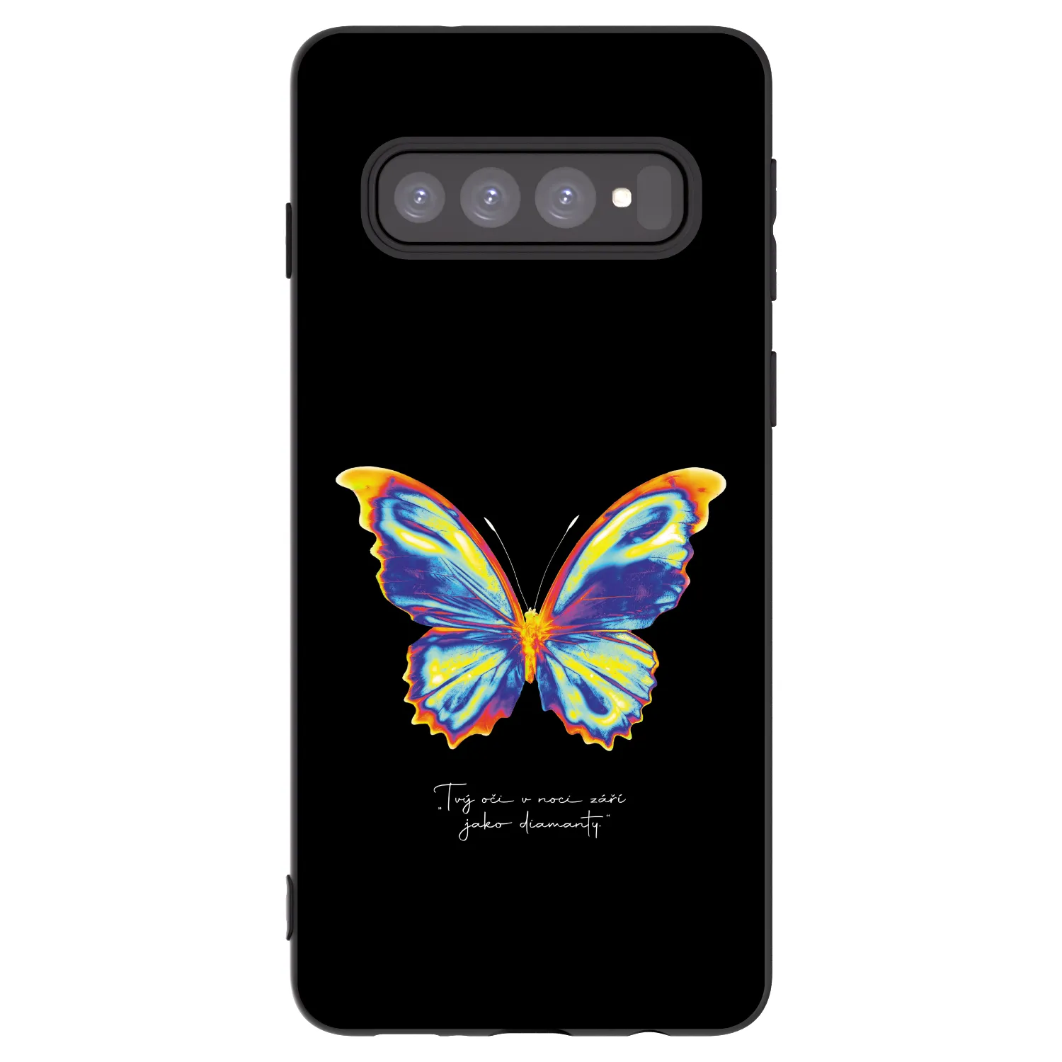 Picasee silikonový černý obal pro Samsung Galaxy S10 G973 - Diamanty Black