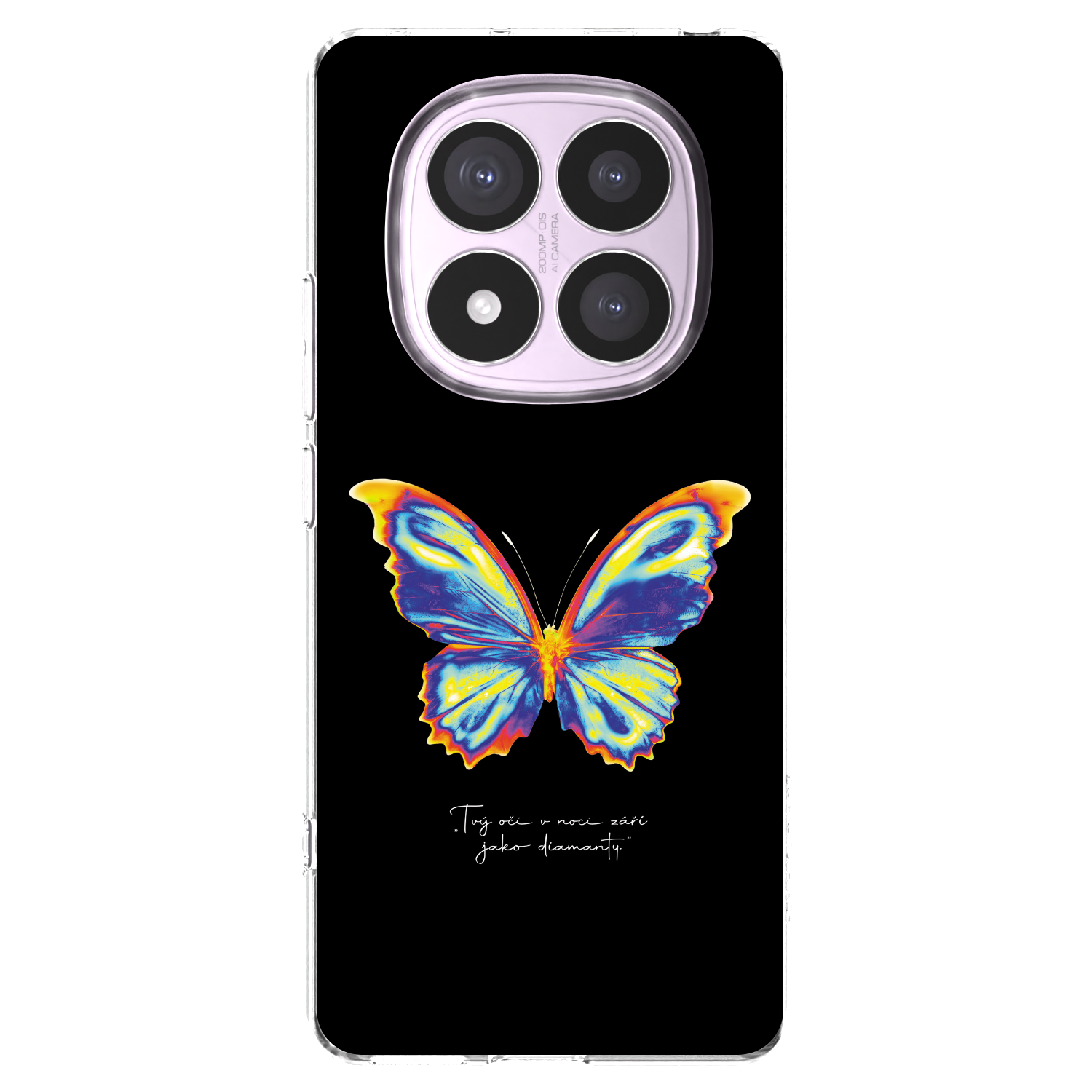 Picasee silikonový průhledný obal pro Xiaomi Redmi Note 14 Pro 5G - Diamanty Black