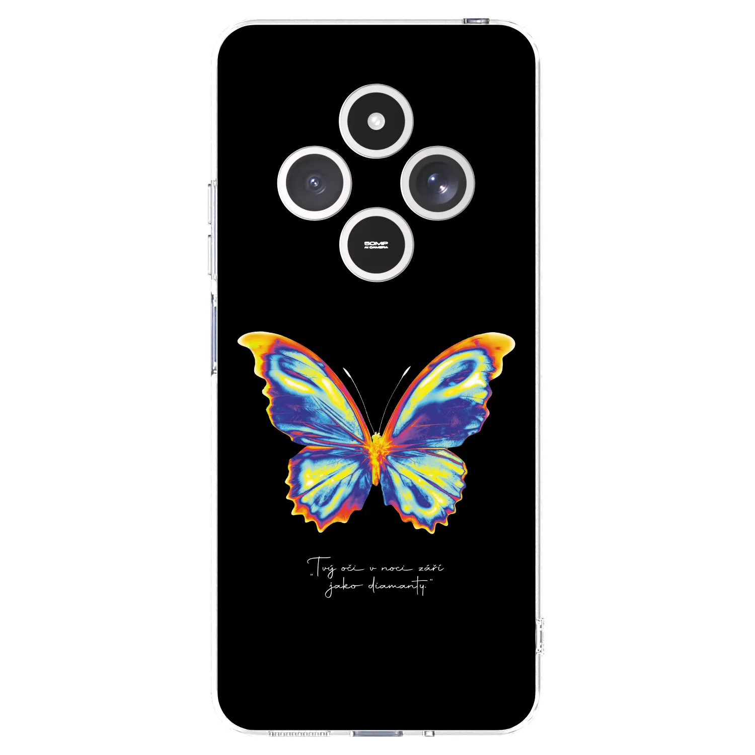 Picasee silikonový průhledný obal pro Xiaomi Redmi 14C - Diamanty Black