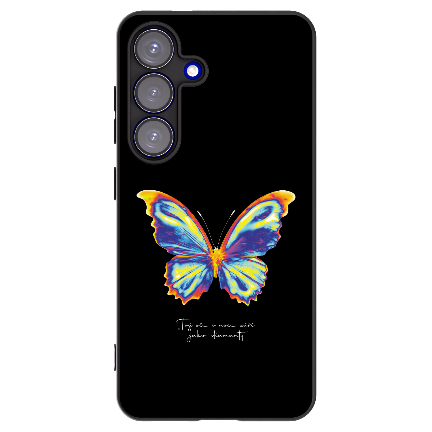Picasee silikonový černý obal pro Samsung Galaxy S25 5G - Diamanty Black