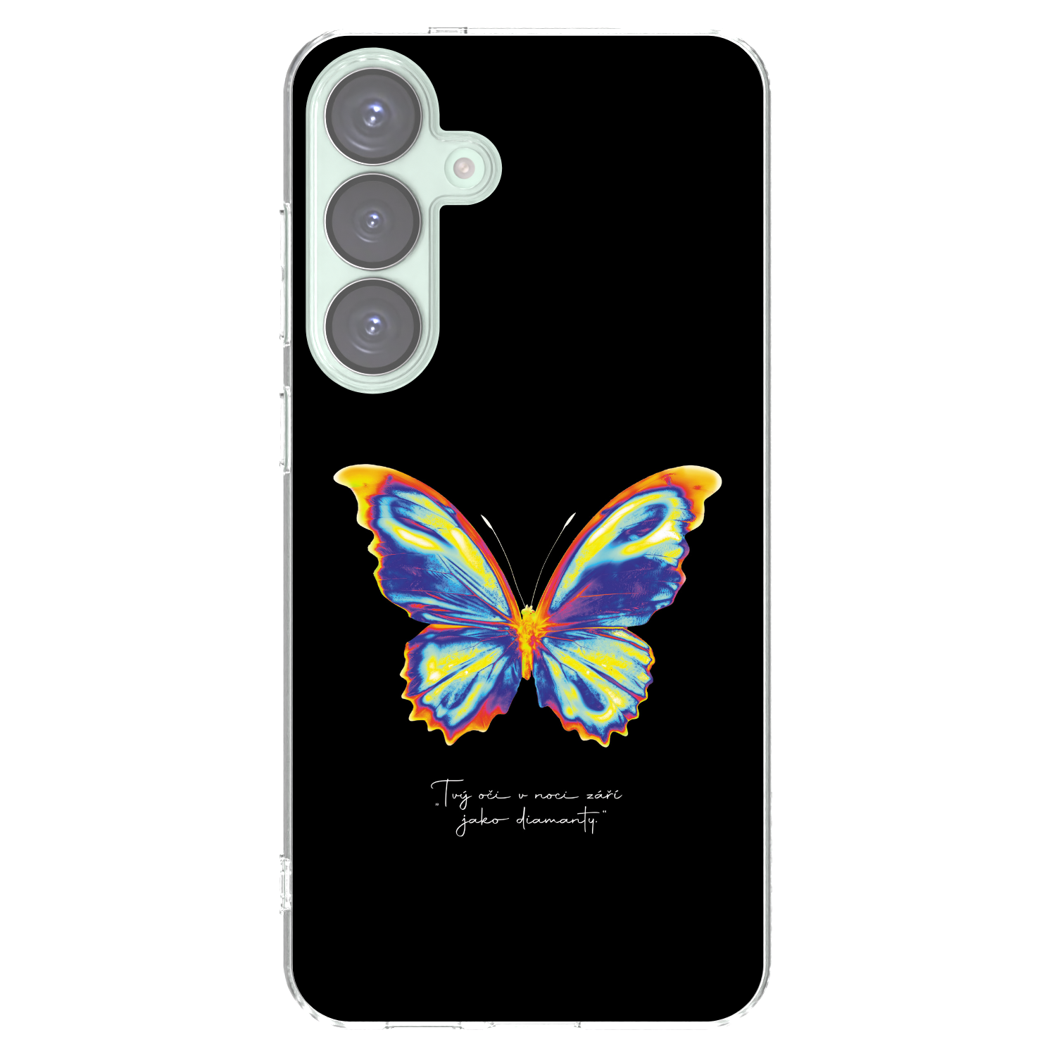 Picasee silikonový průhledný obal pro Samsung Galaxy S25+ 5G - Diamanty Black