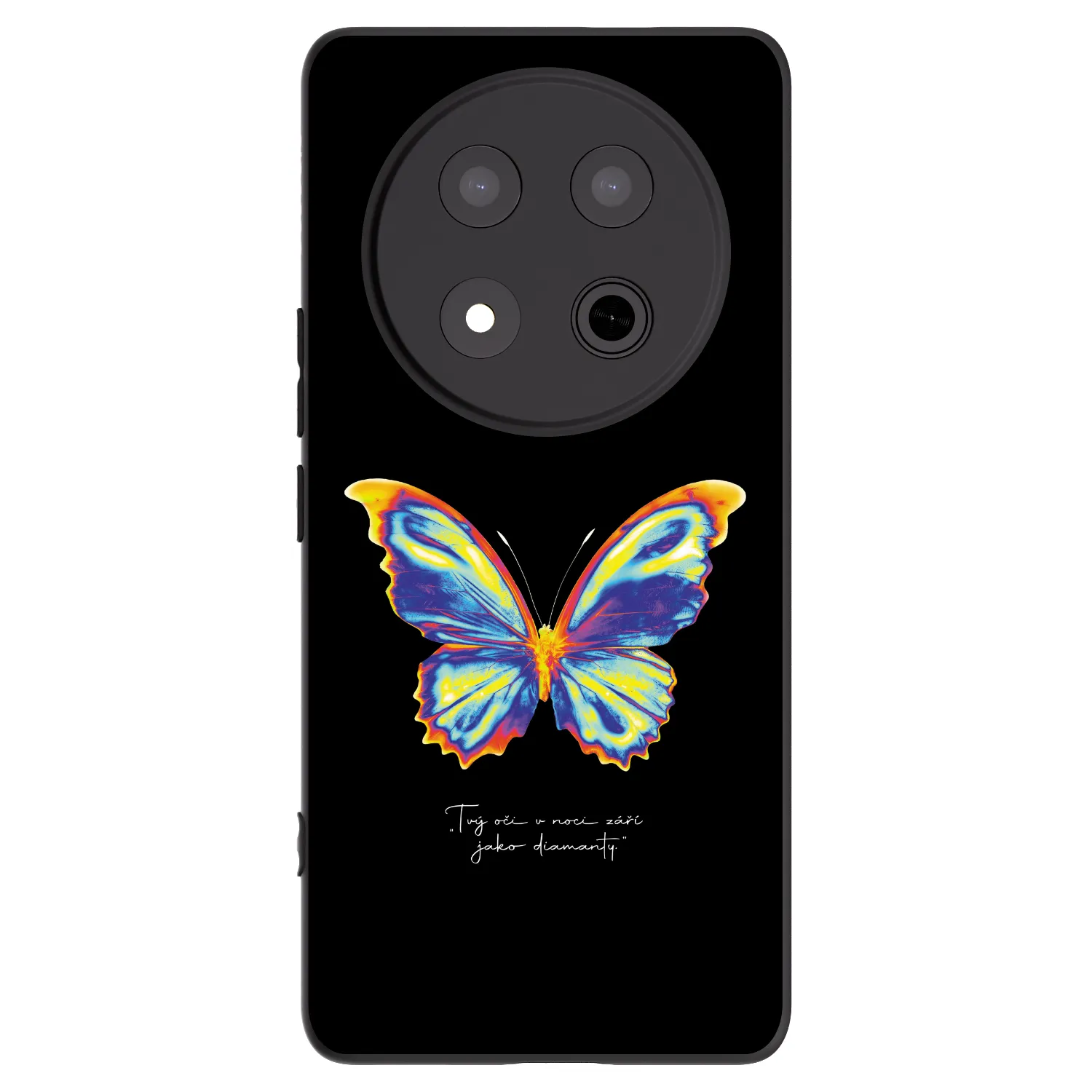 Picasee silikonový černý obal pro Honor Magic7 Lite 5G - Diamanty Black