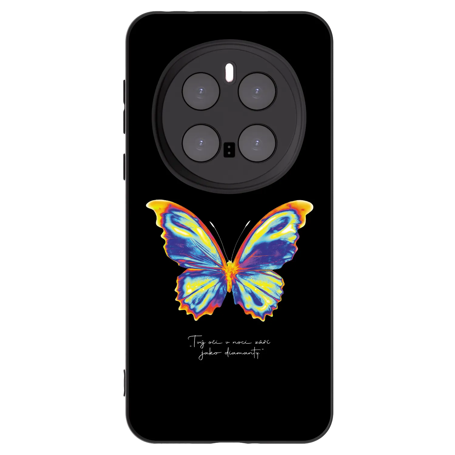 Picasee silikonový černý obal pro Honor Magic7 Pro 5G - Diamanty Black