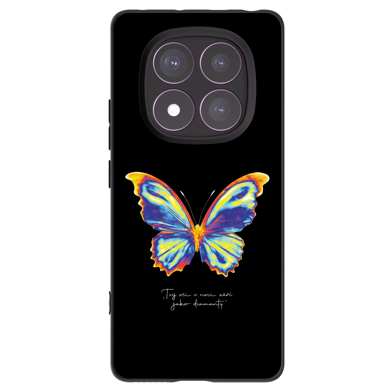 Picasee silikonový černý obal pro Xiaomi Redmi Note 14 Pro 4G - Diamanty Black