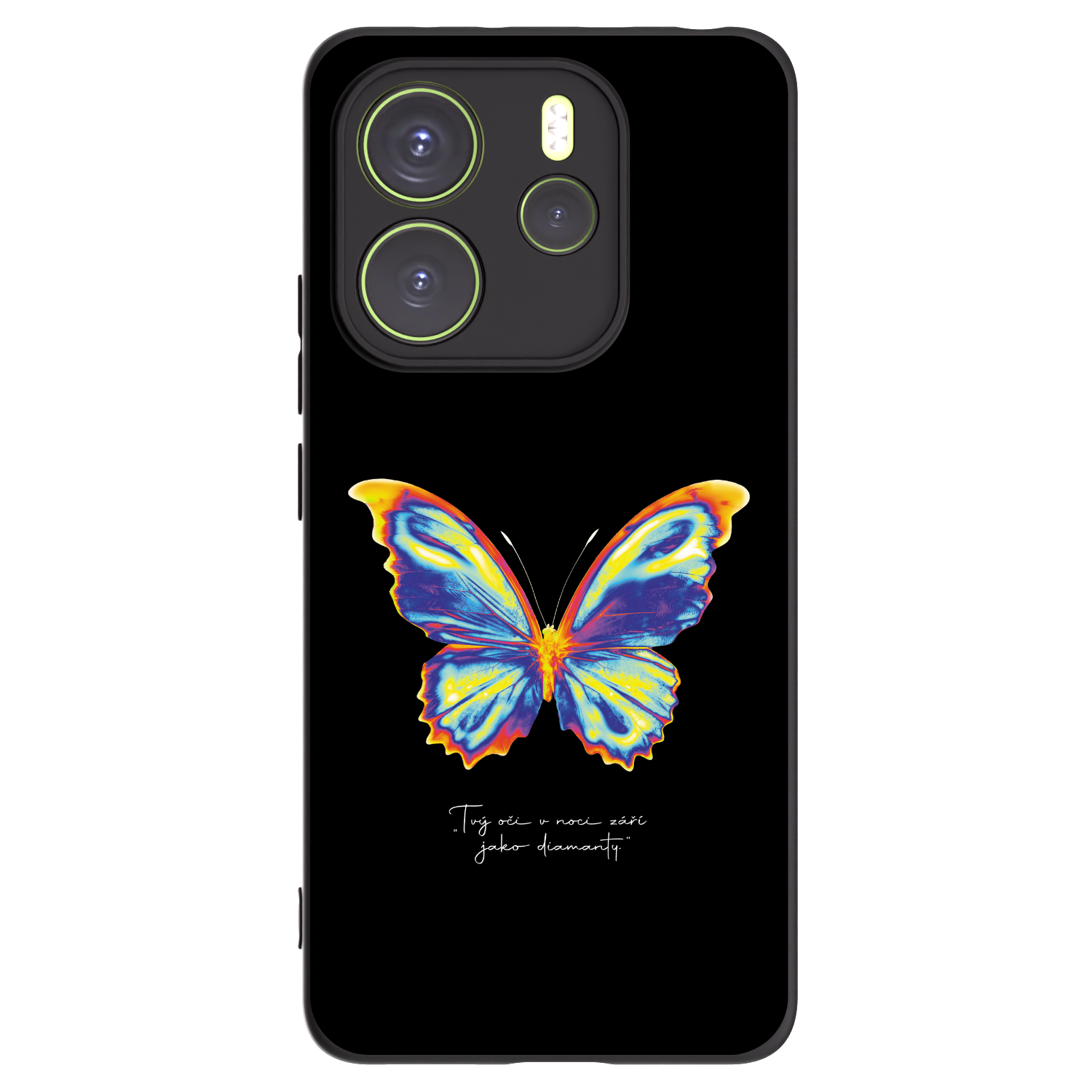 Picasee silikonový černý obal pro Xiaomi Redmi Note 14 4G - Diamanty Black