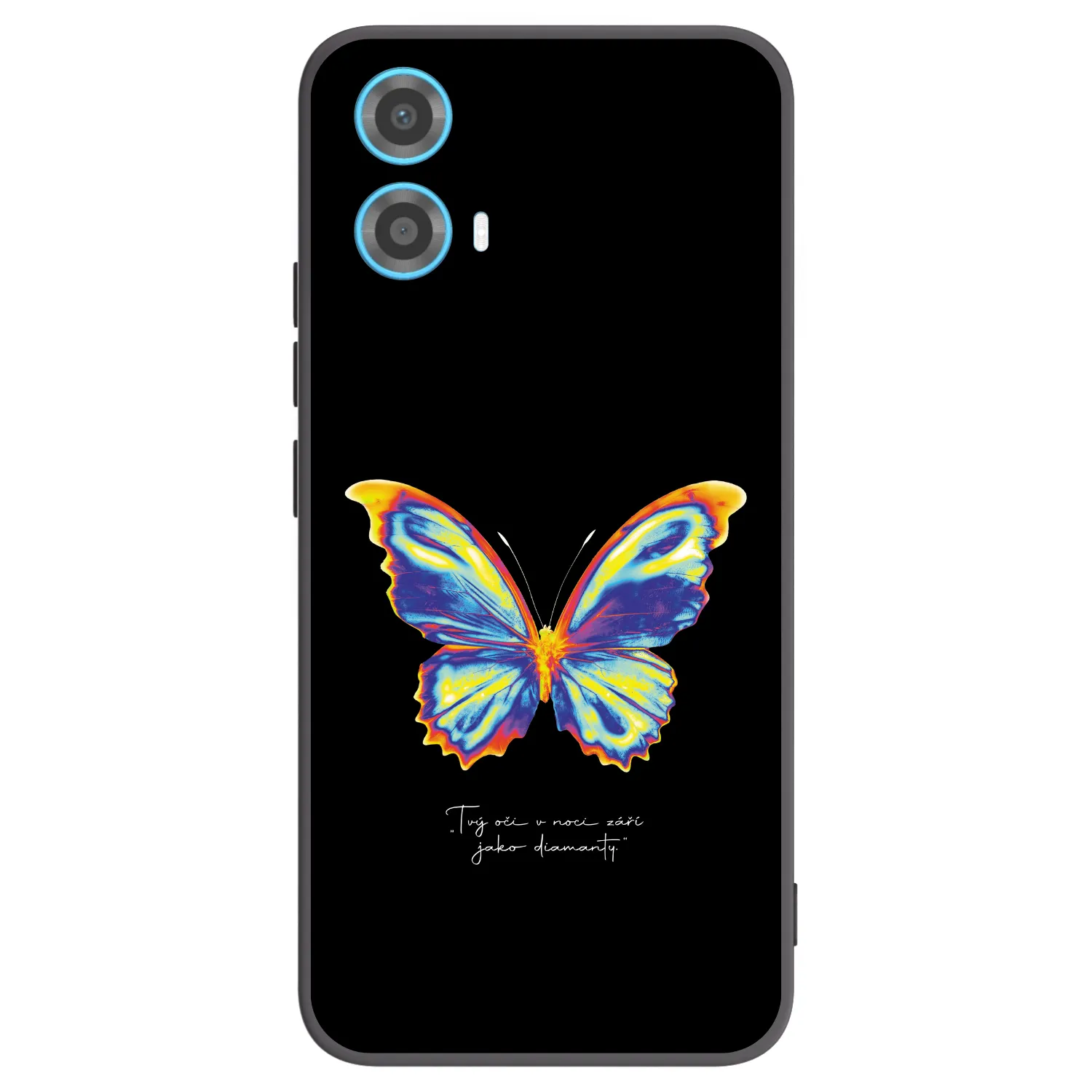 Picasee silikonový černý obal pro Motorola Moto G34 5G - Diamanty Black