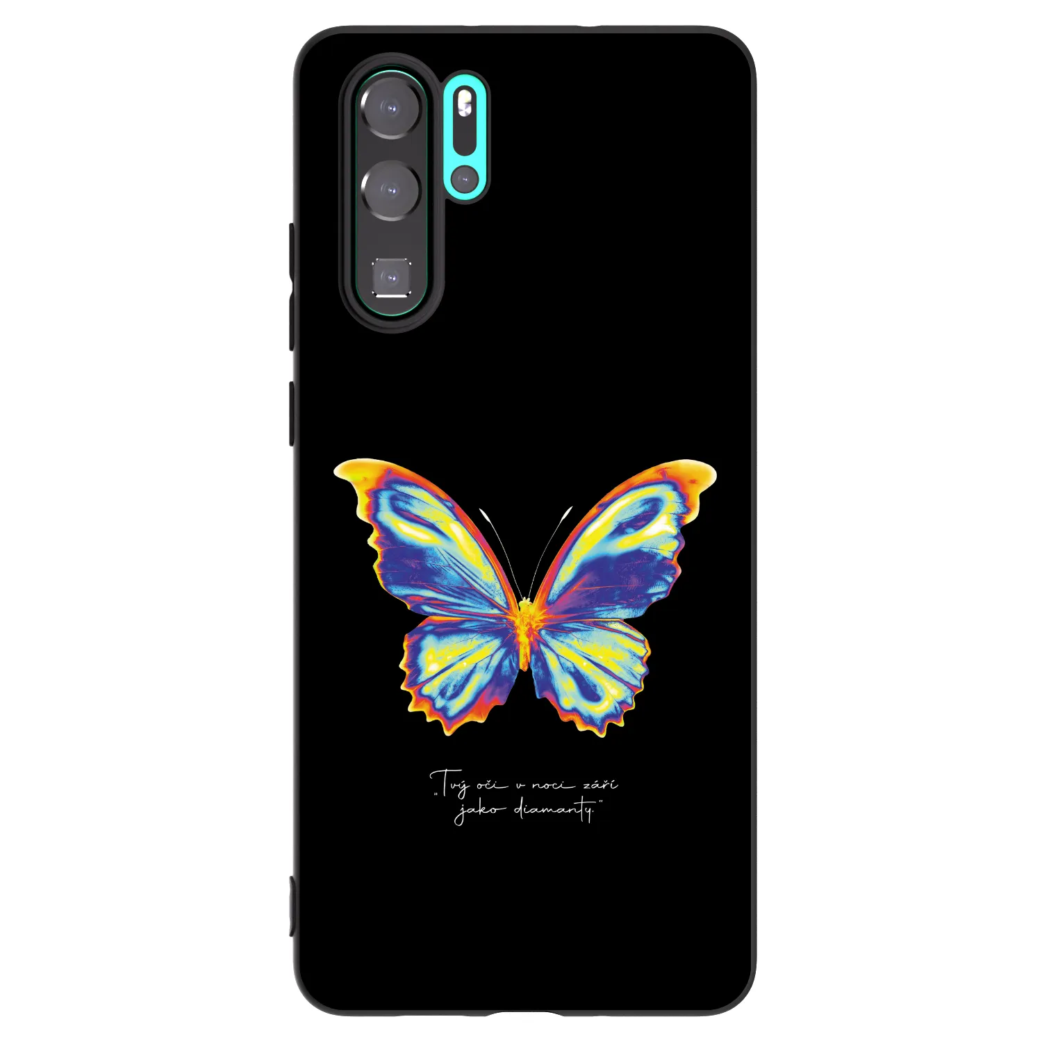 Picasee silikonový černý obal pro Huawei P30 Pro - Diamanty Black